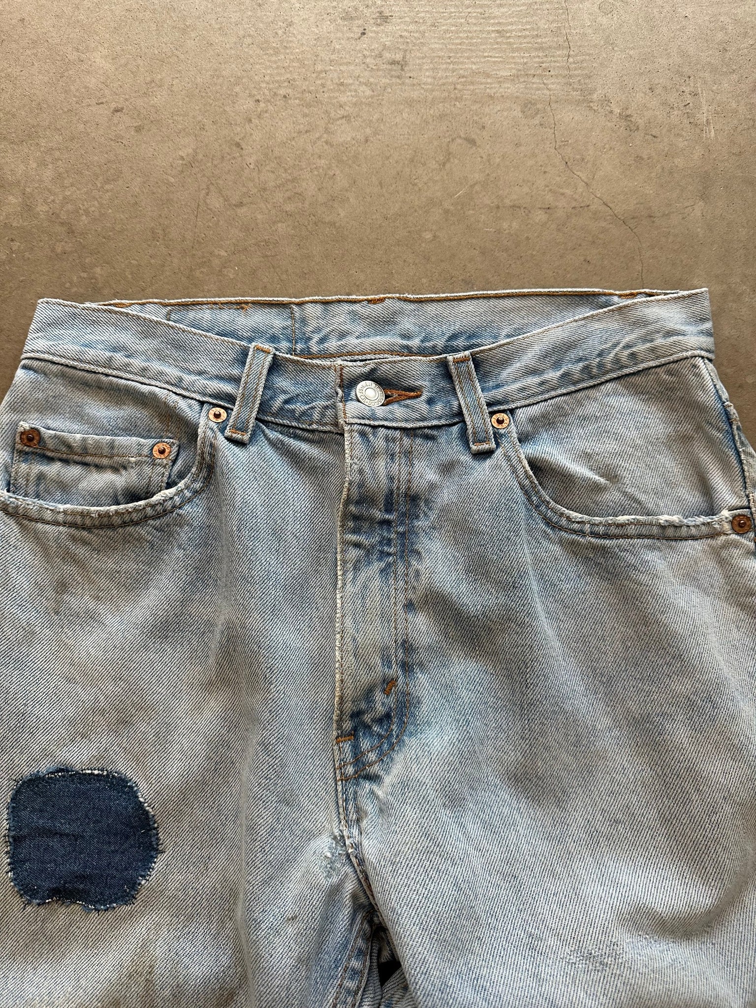 2001 Levis 505 Repaired Jeans - 30 x 30