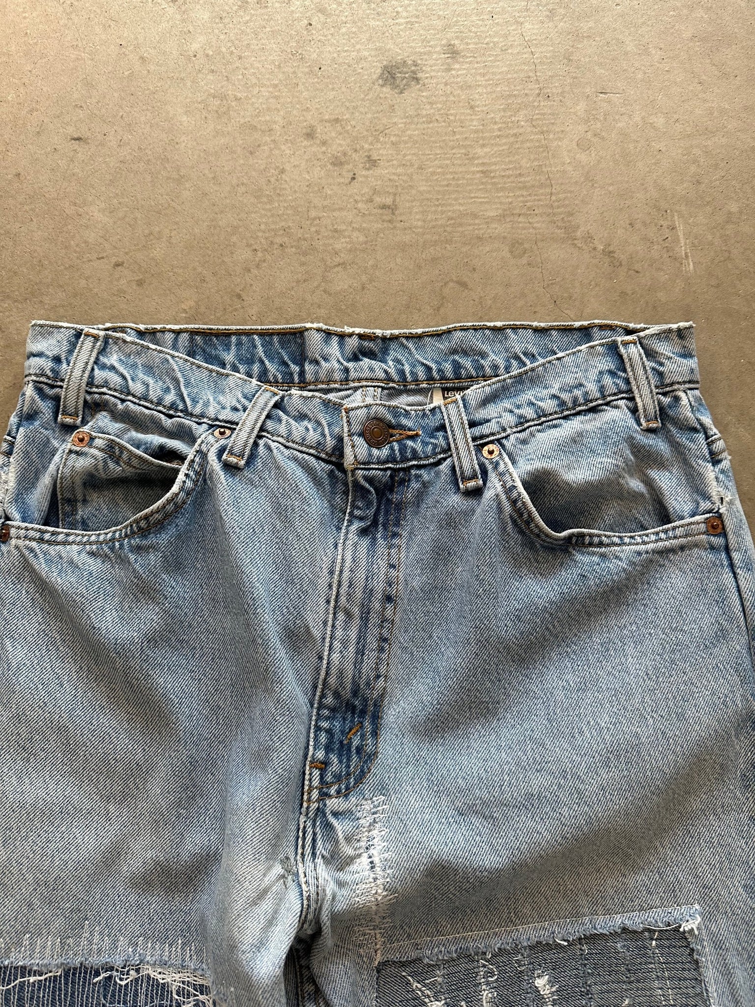 1995 Levi's Orange Tab 550 Repaired Jeans - 34 x 32