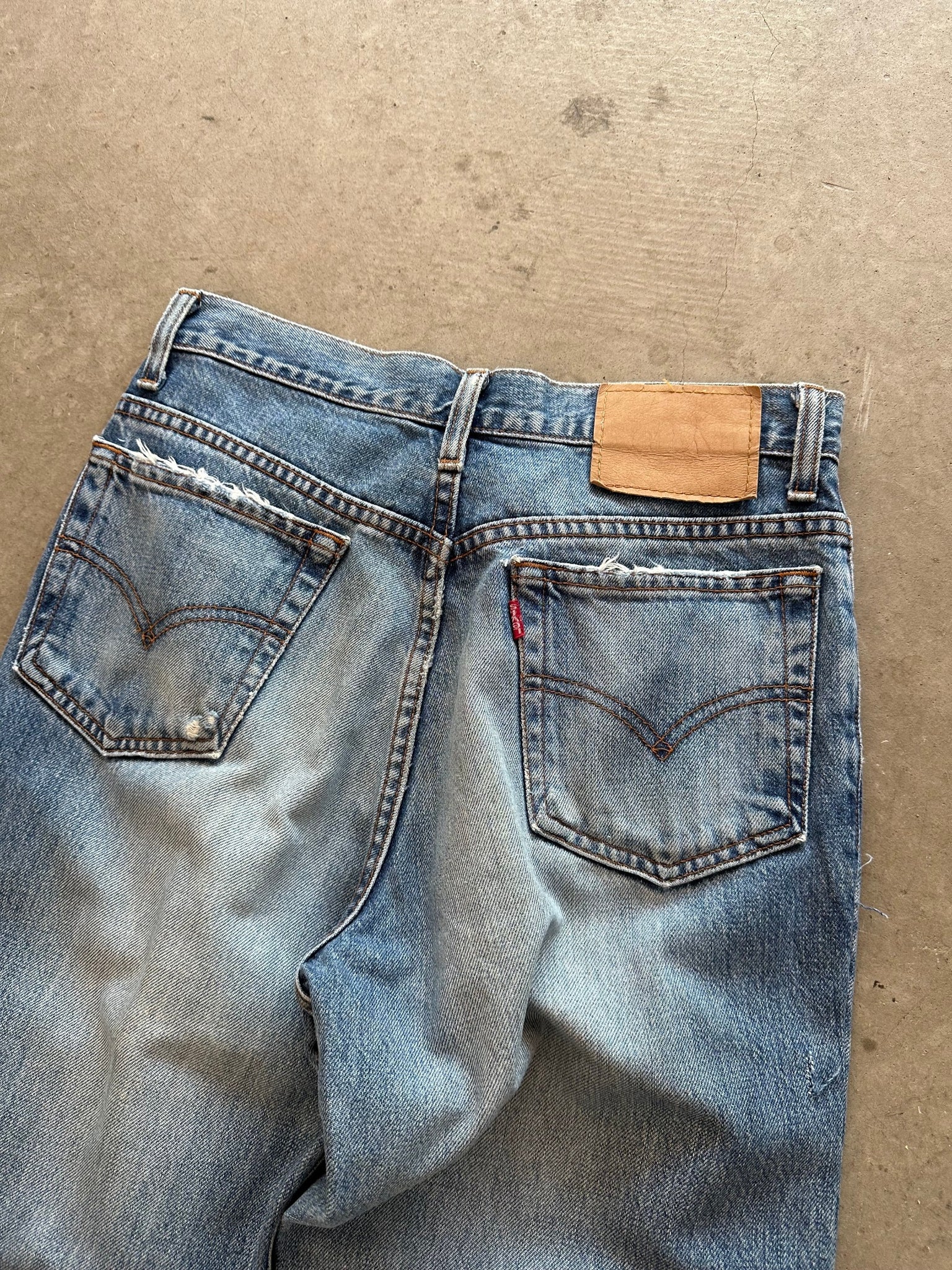 1990's Levi's 501 Repaired Jeans - 29 x 34