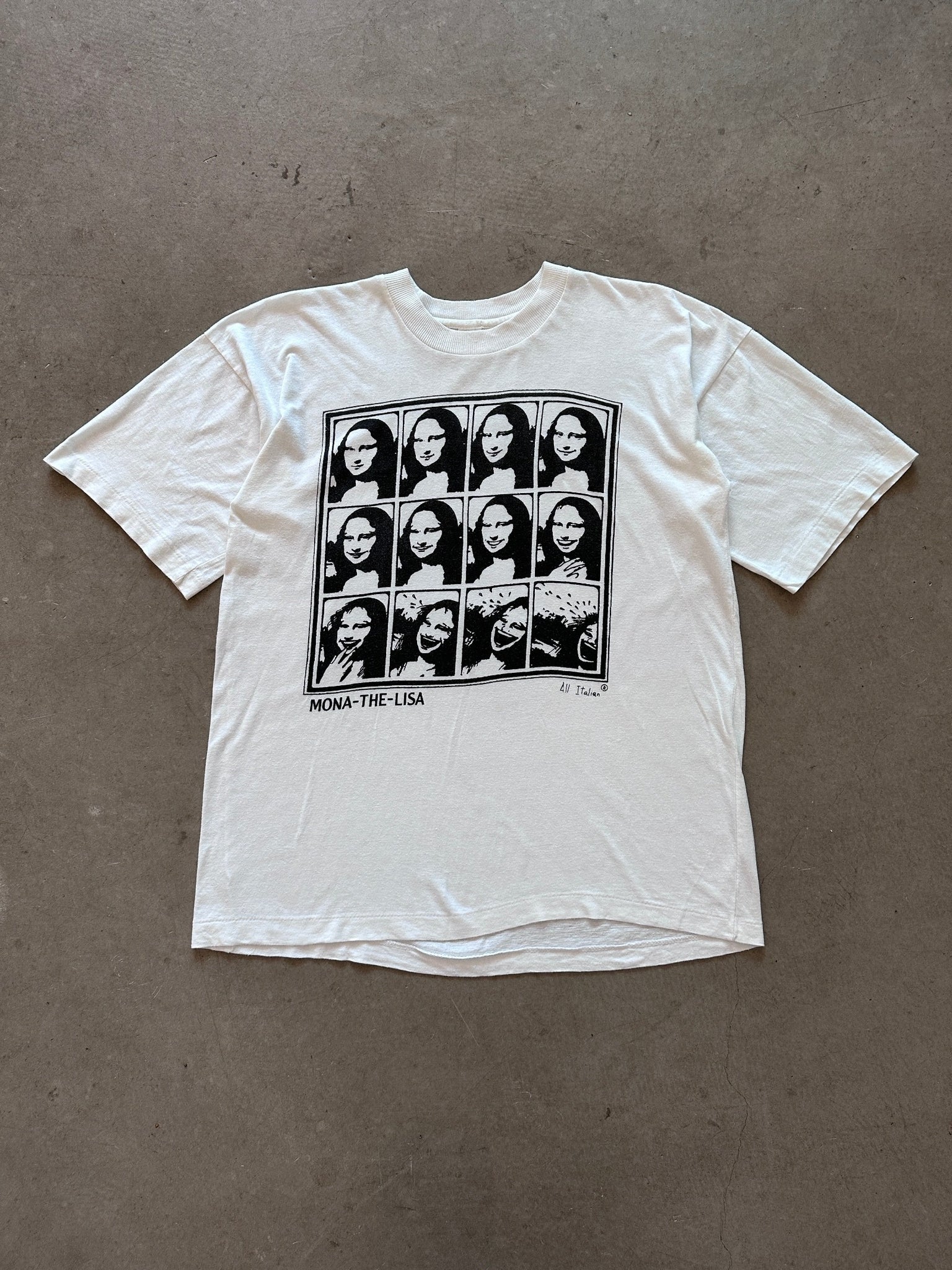 1980's Mona-The-Lisa T-Shirt - L