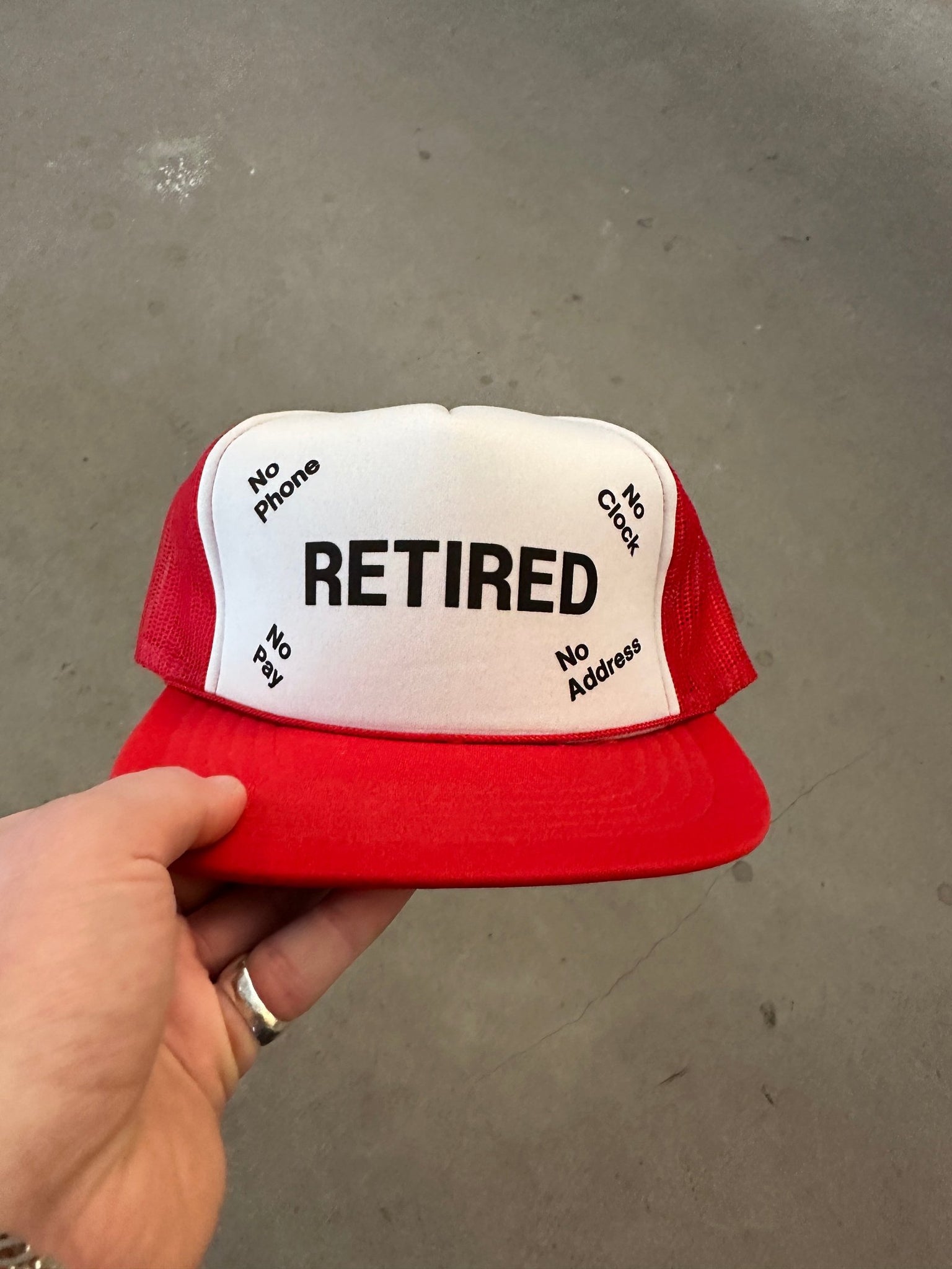 Retired Trucker Cap