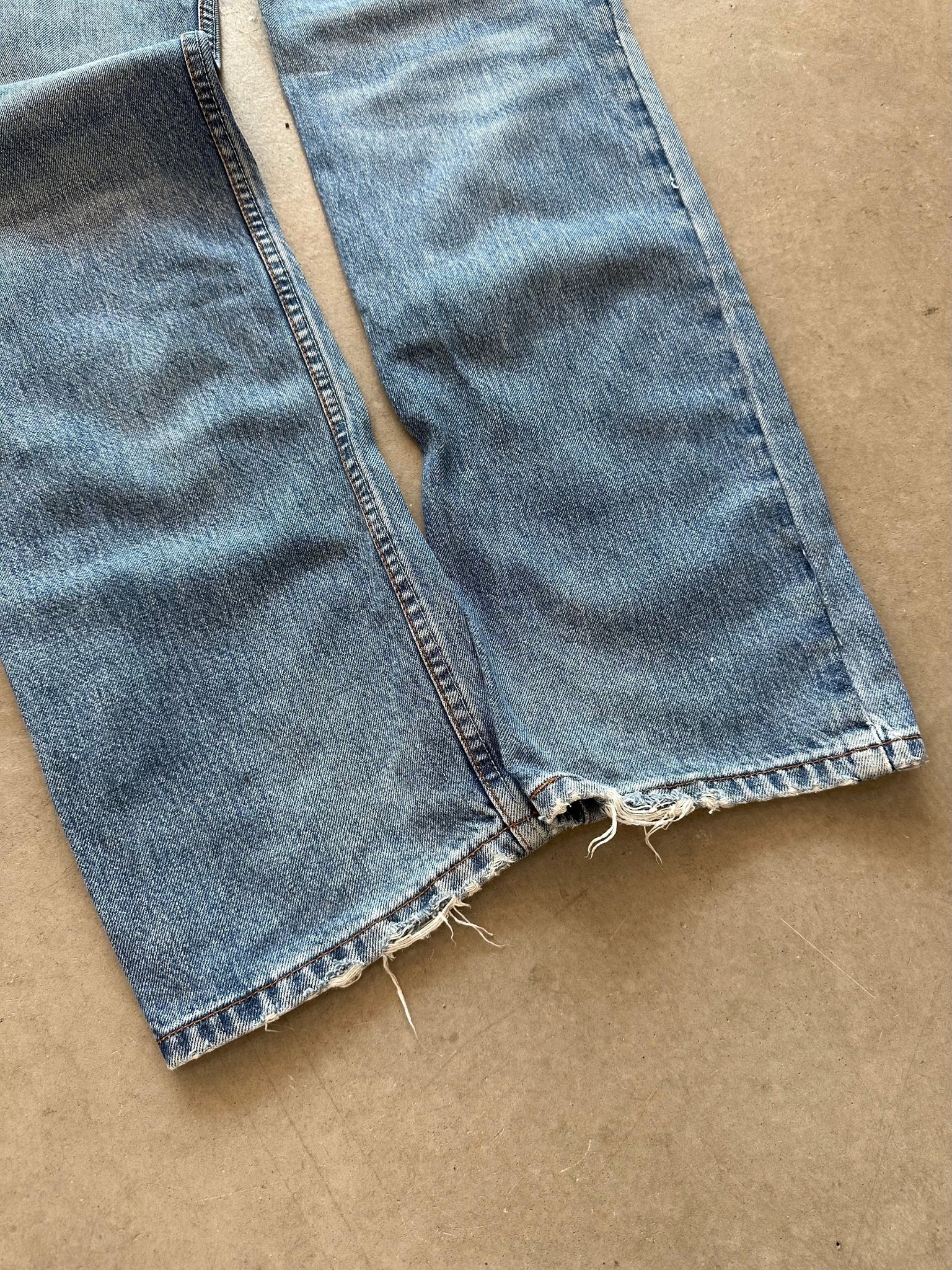 1990's Levi's 501 Repaired Jeans - 29 x 34