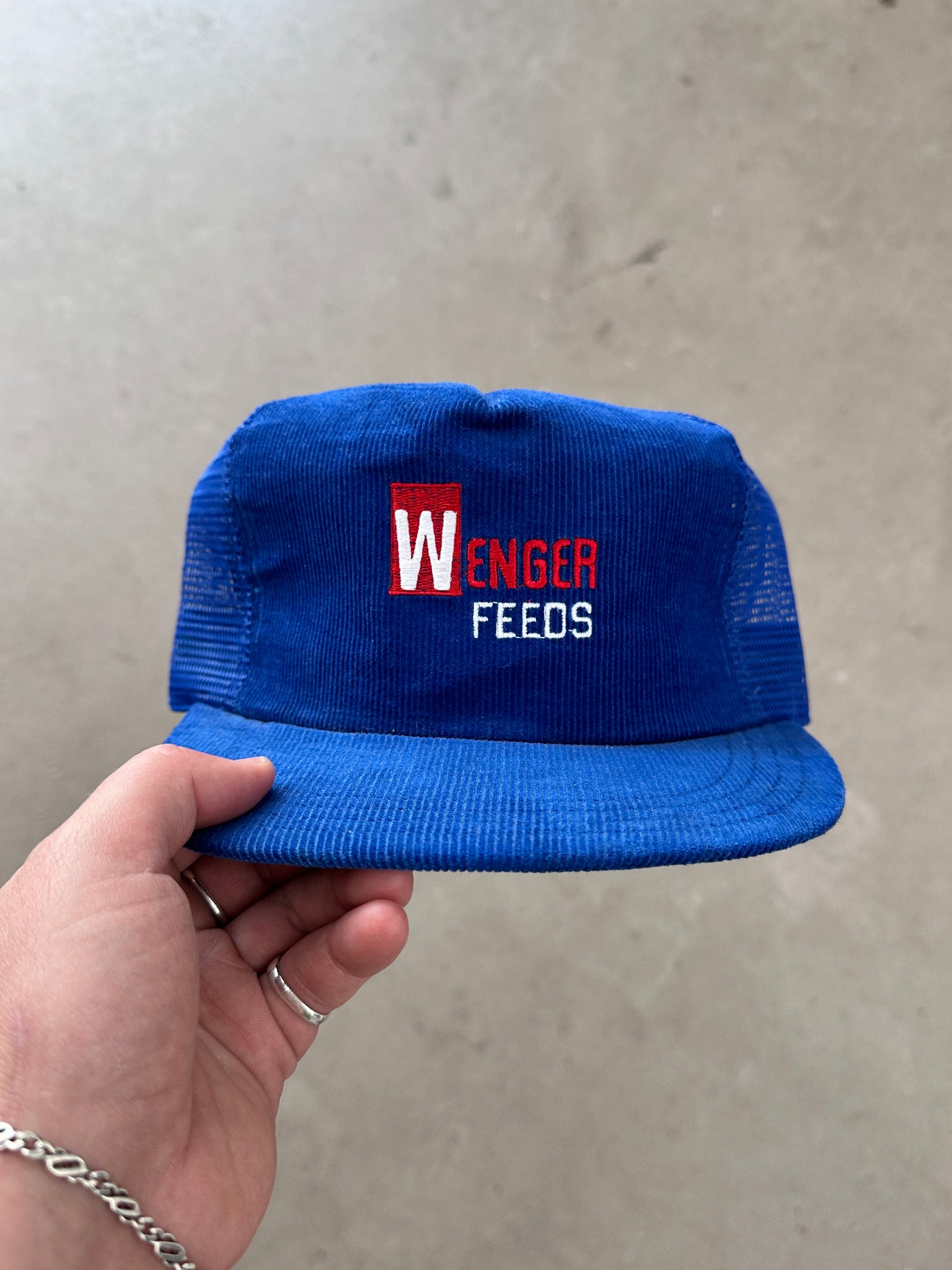 1990's Wenger Feeds Cord Trucker Cap