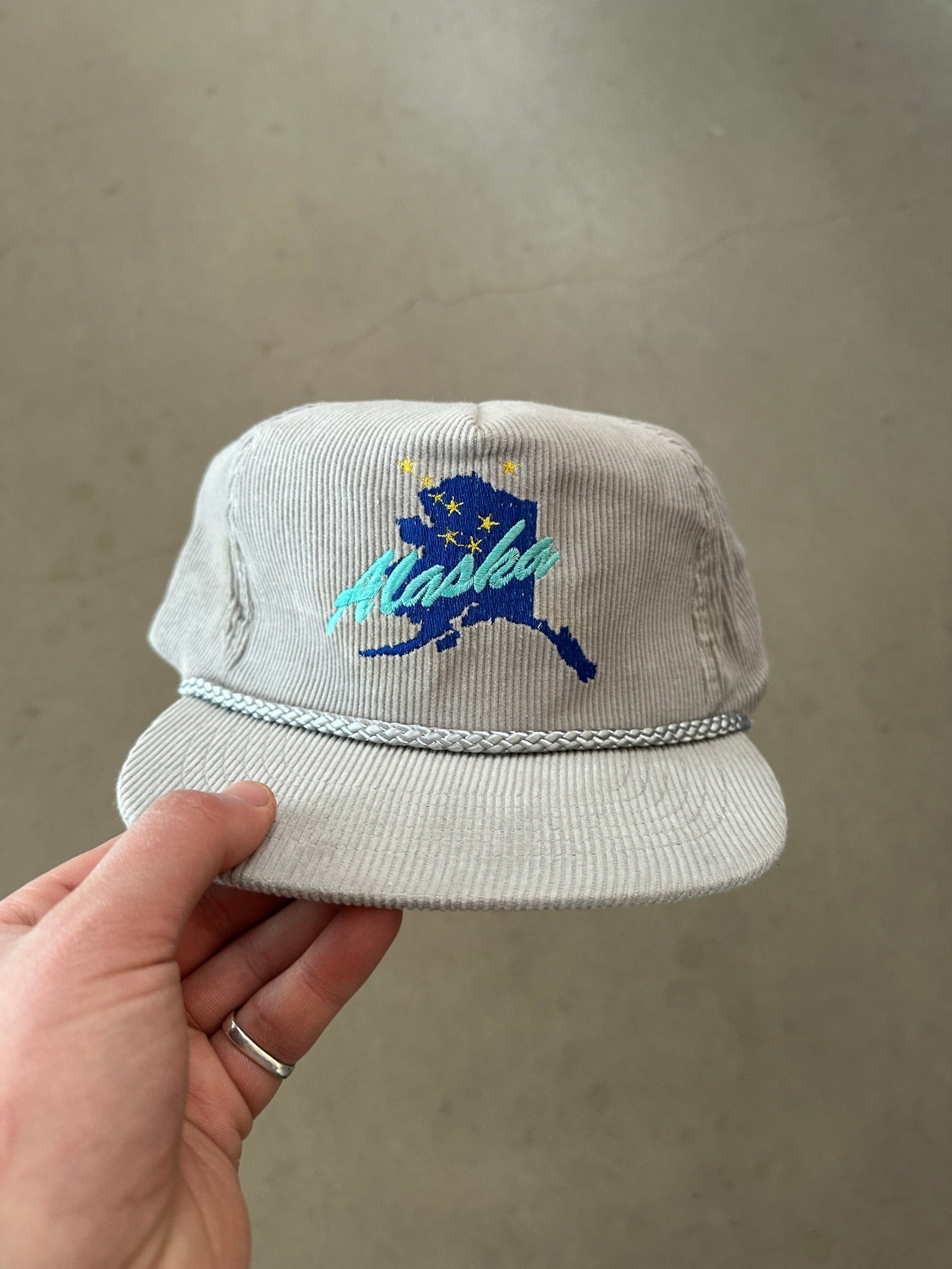 1990's Alaska Needle Cord Cap