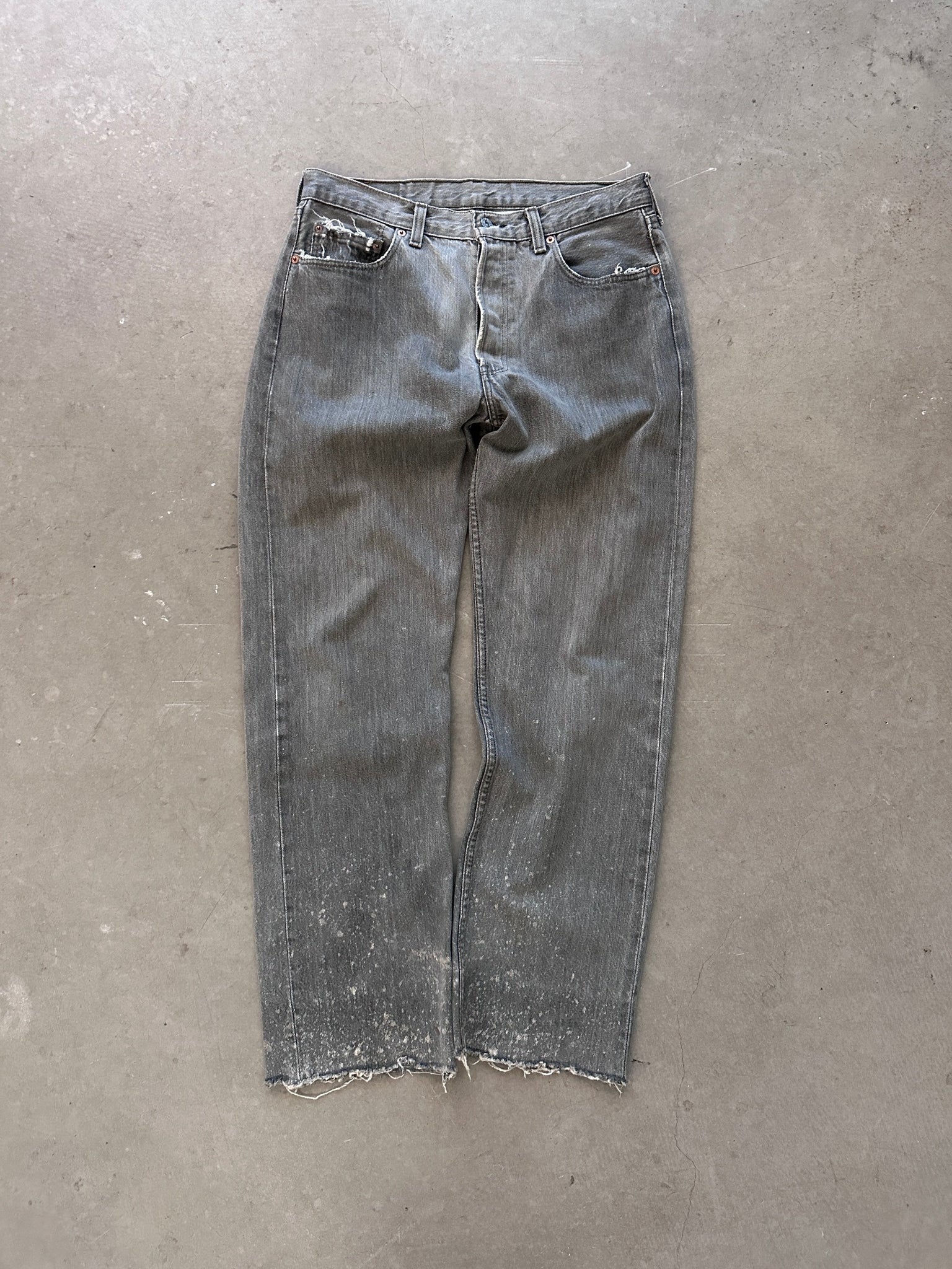 2001 Levi's 501 Washed Jeans - 31 x 30