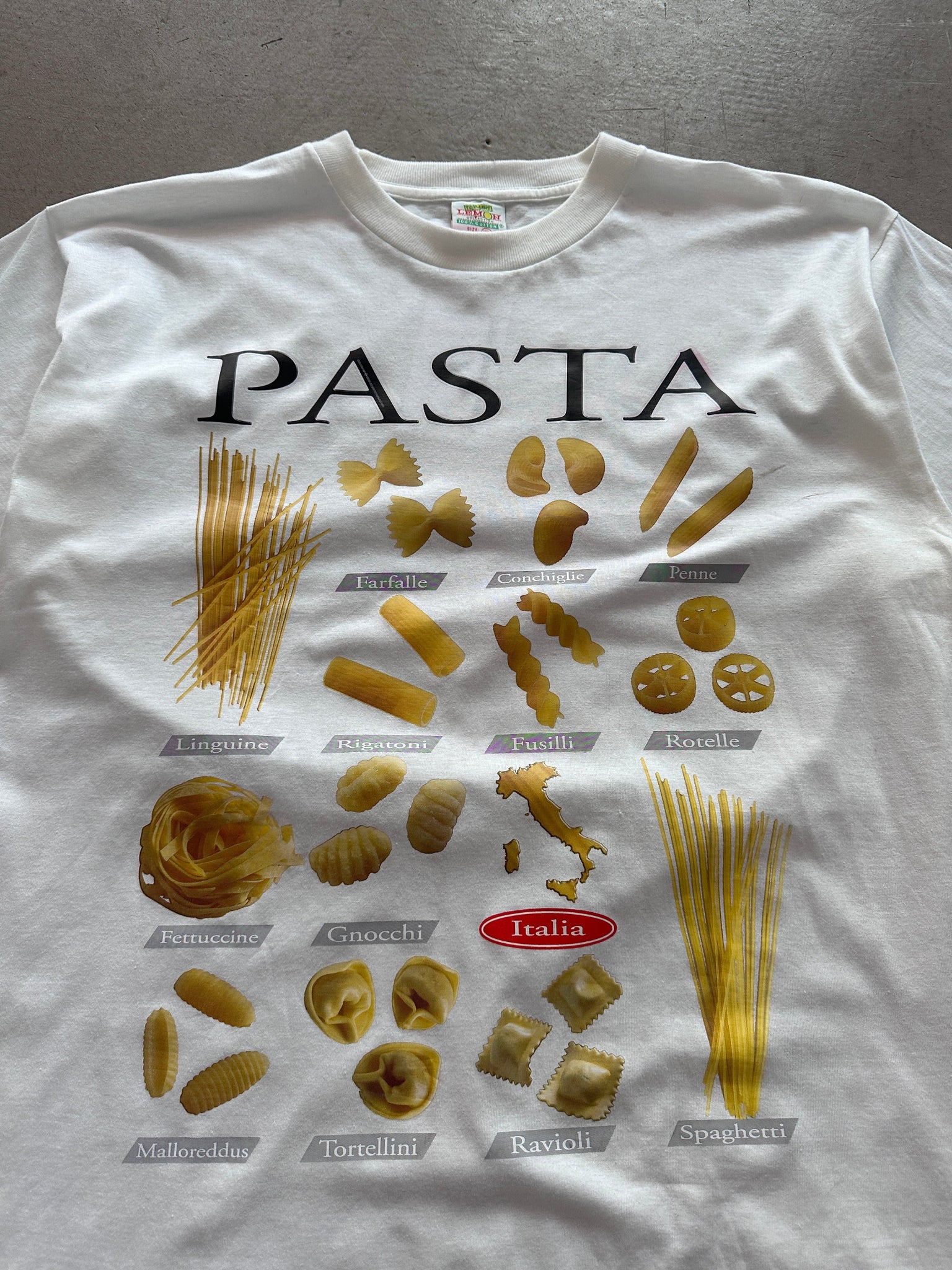 1990's Pasta Italia T-Shirt - XXL