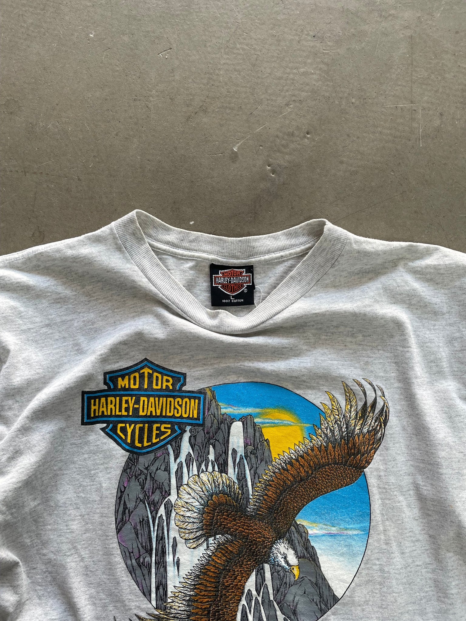 1990's Harley Davidson Eagle T-Shirt - L