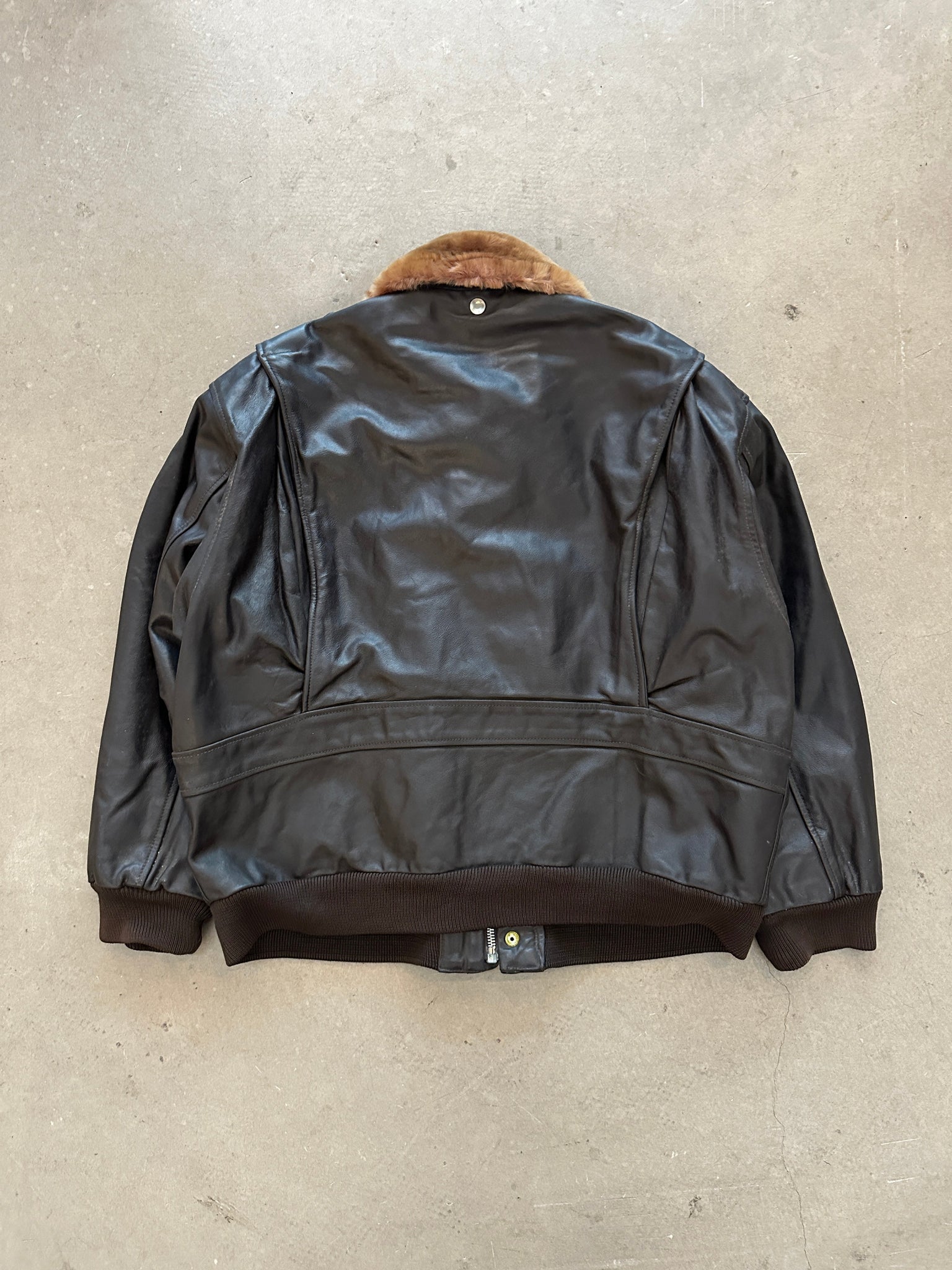 1990’s US Force Leather Flight Jacket - L