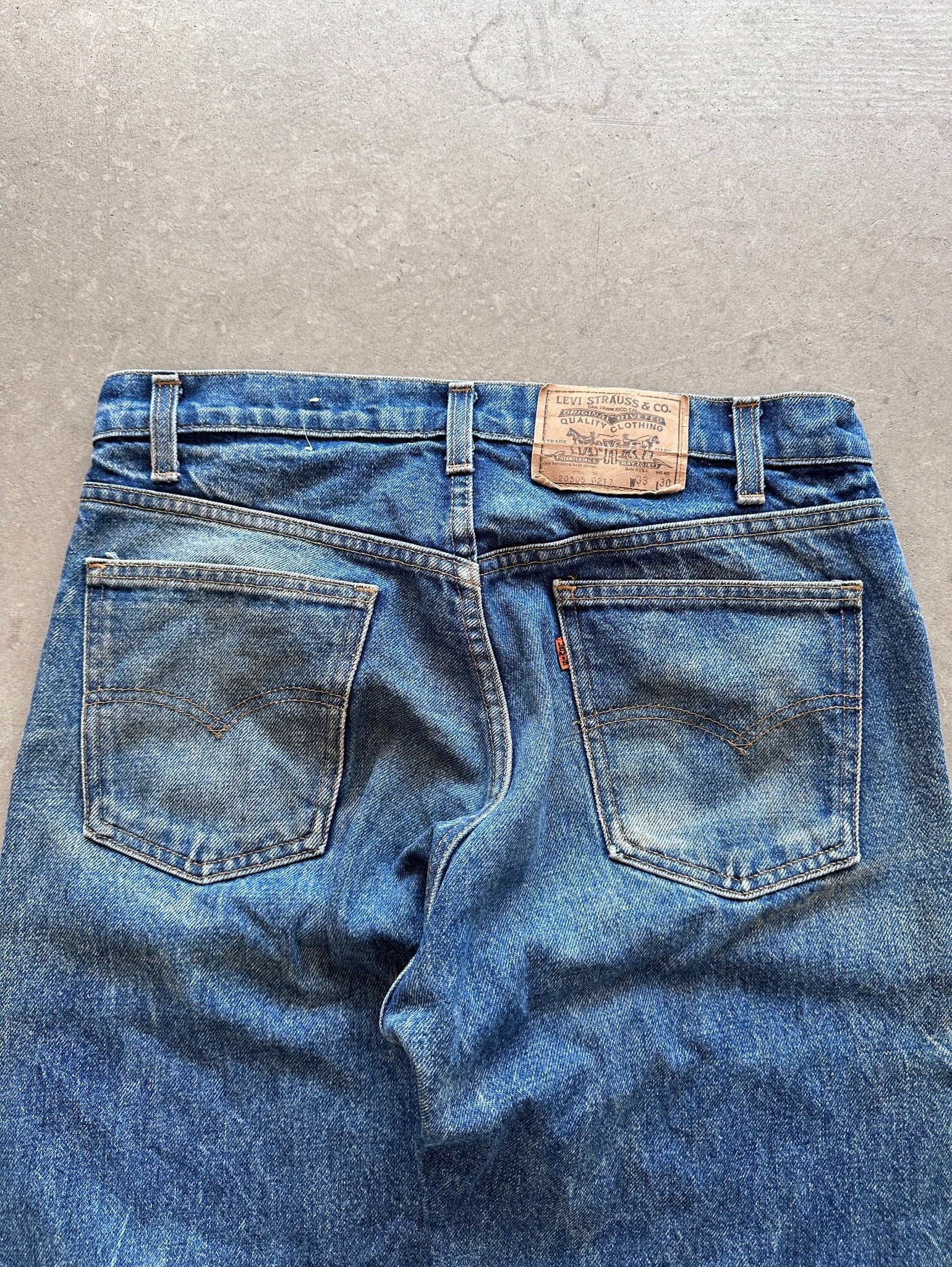 1980's Levi's Orange Tab 505 Jeans - 33 x 30