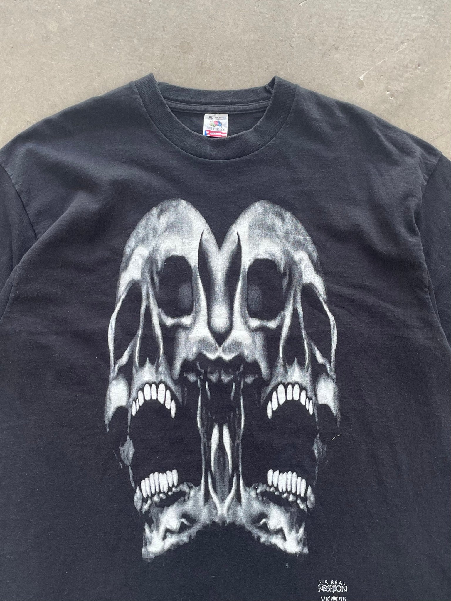 1994’s Fashion Victim Double Skull T-Shirt - XL