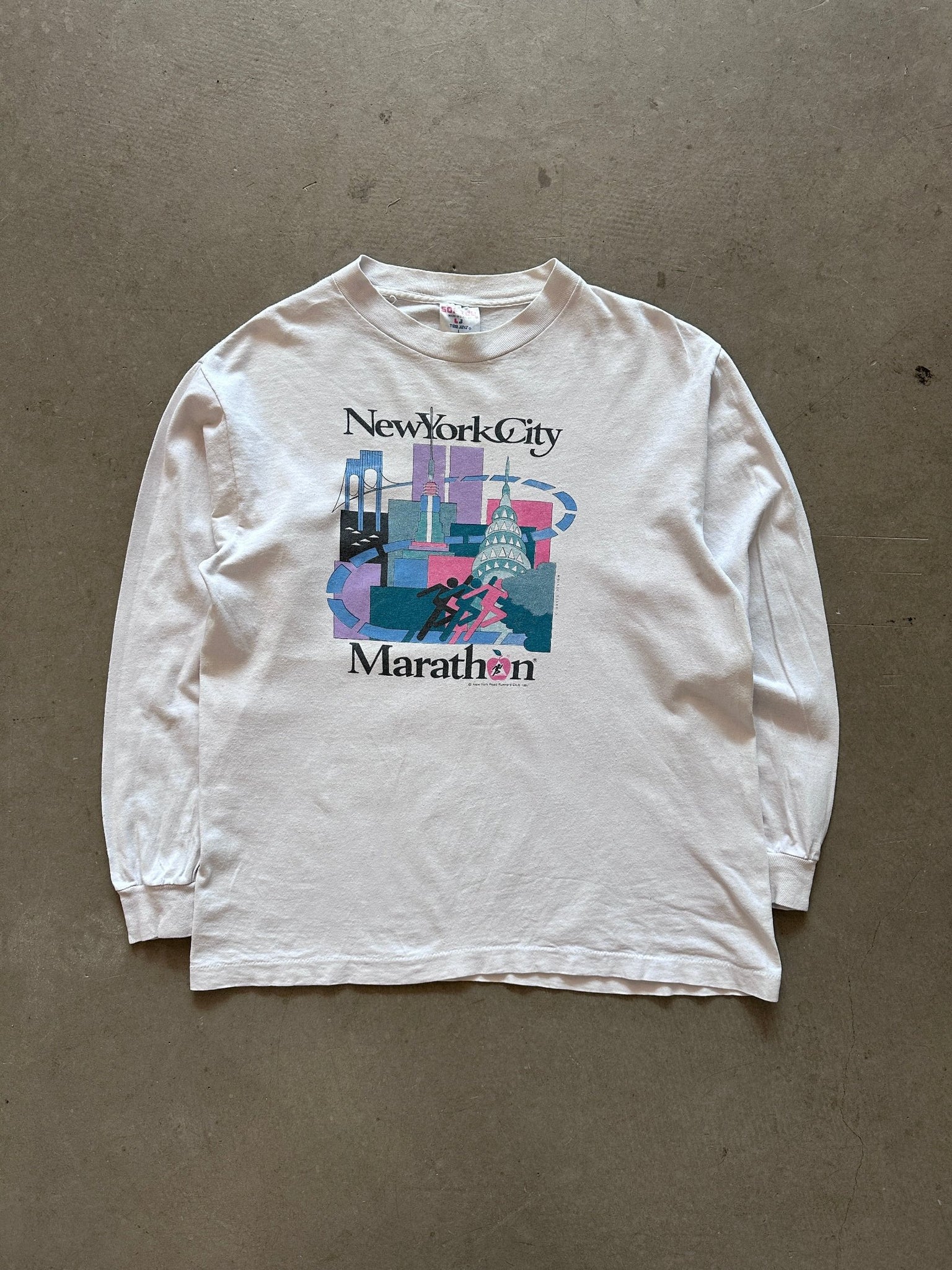 1991 New York Marathon T-Shirt - L