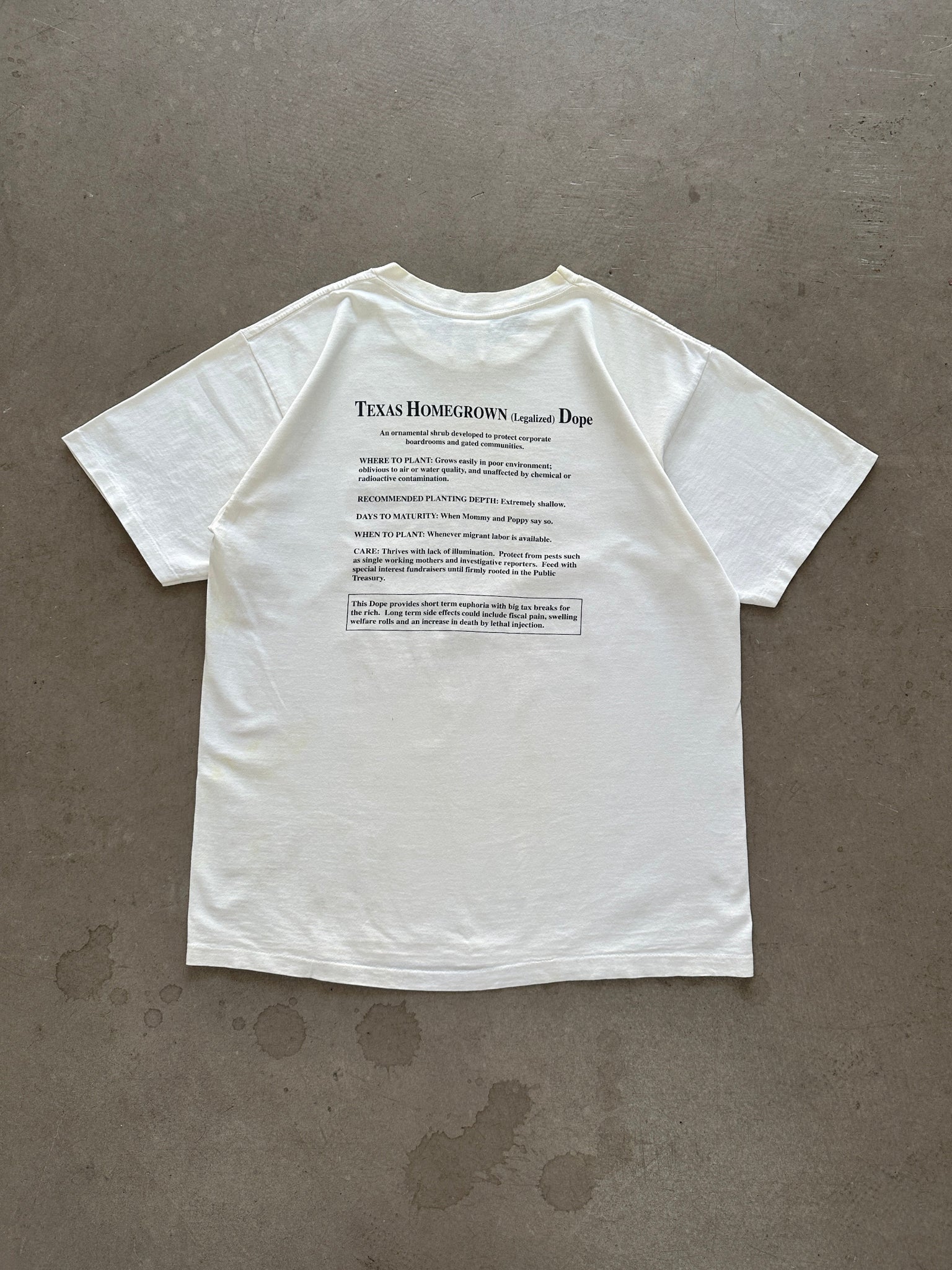 2001 Texas Homegrown Dope T-Shirt - L