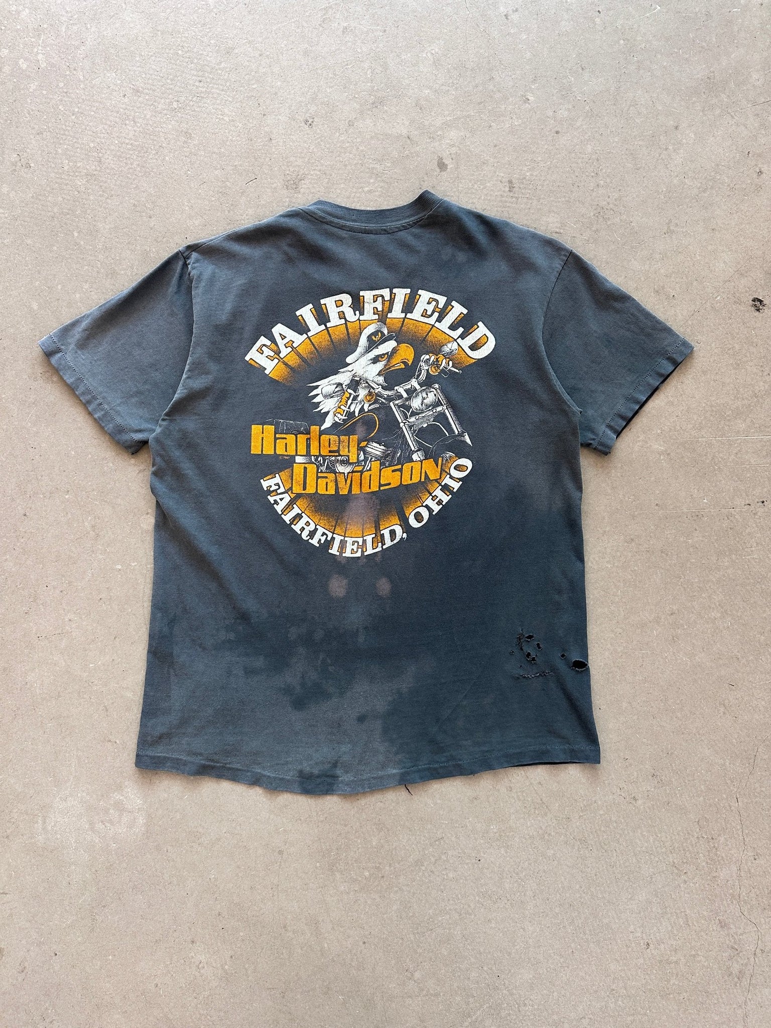 1980's Official Licensed Harley Owner Thrashed T-Shirt - L