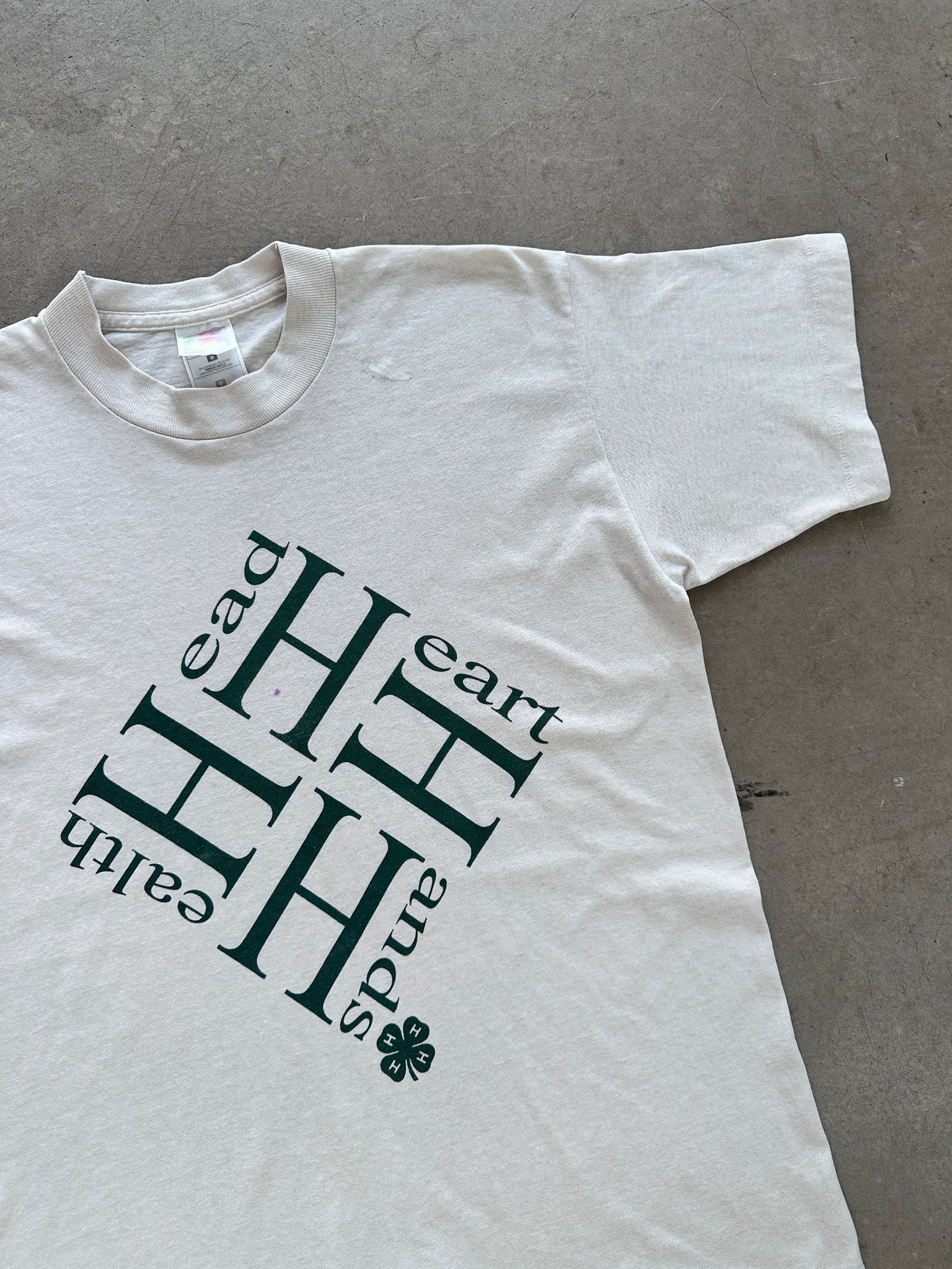1990's Health Head Heart Hands T-Shirt - M