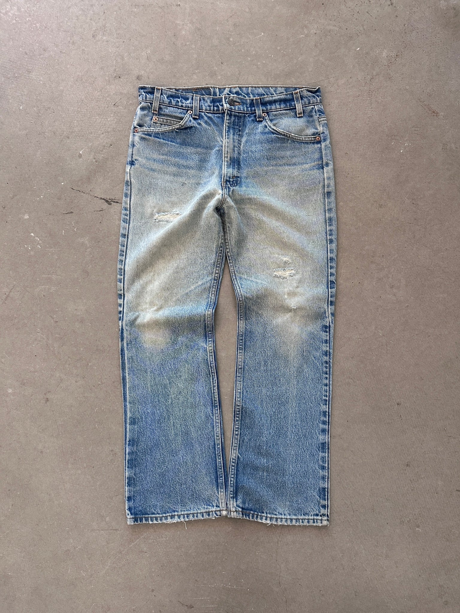 1997 Levis 517 Orange Tab Jeans - 35 x 30