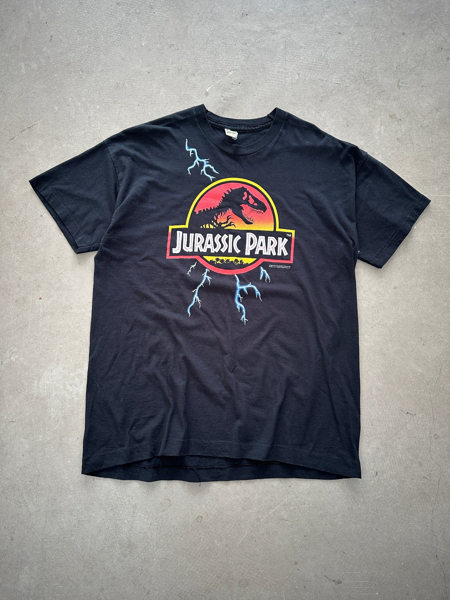 1992 Jurassic Park Lightning T-Shirt - XL