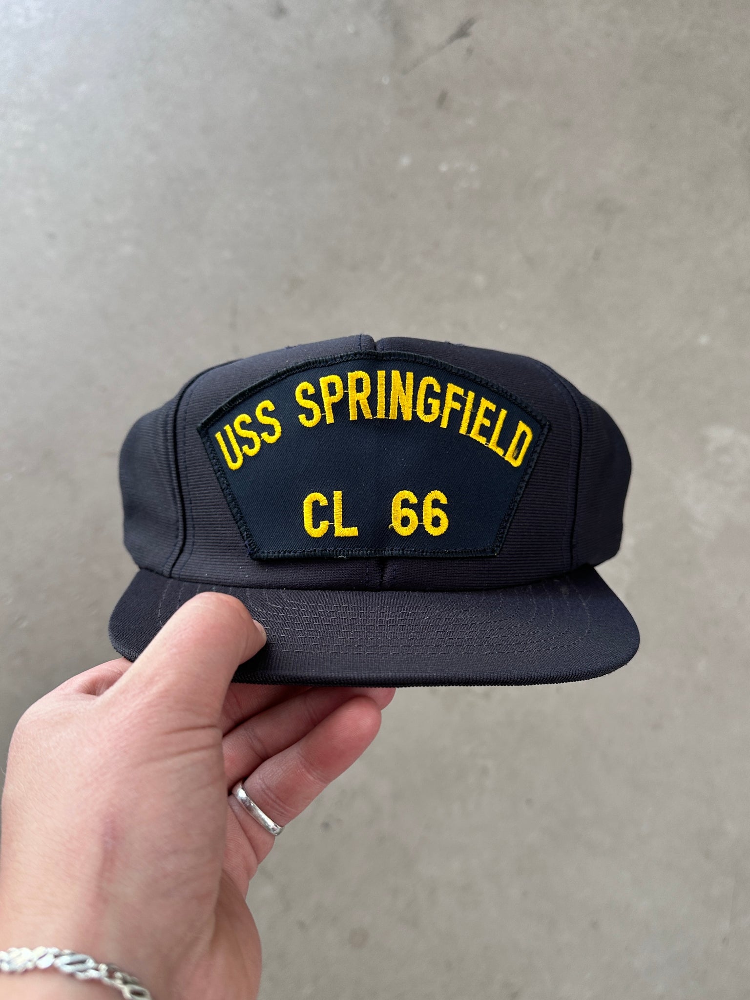 1990's USS Springfield CL 66 Naval Cap