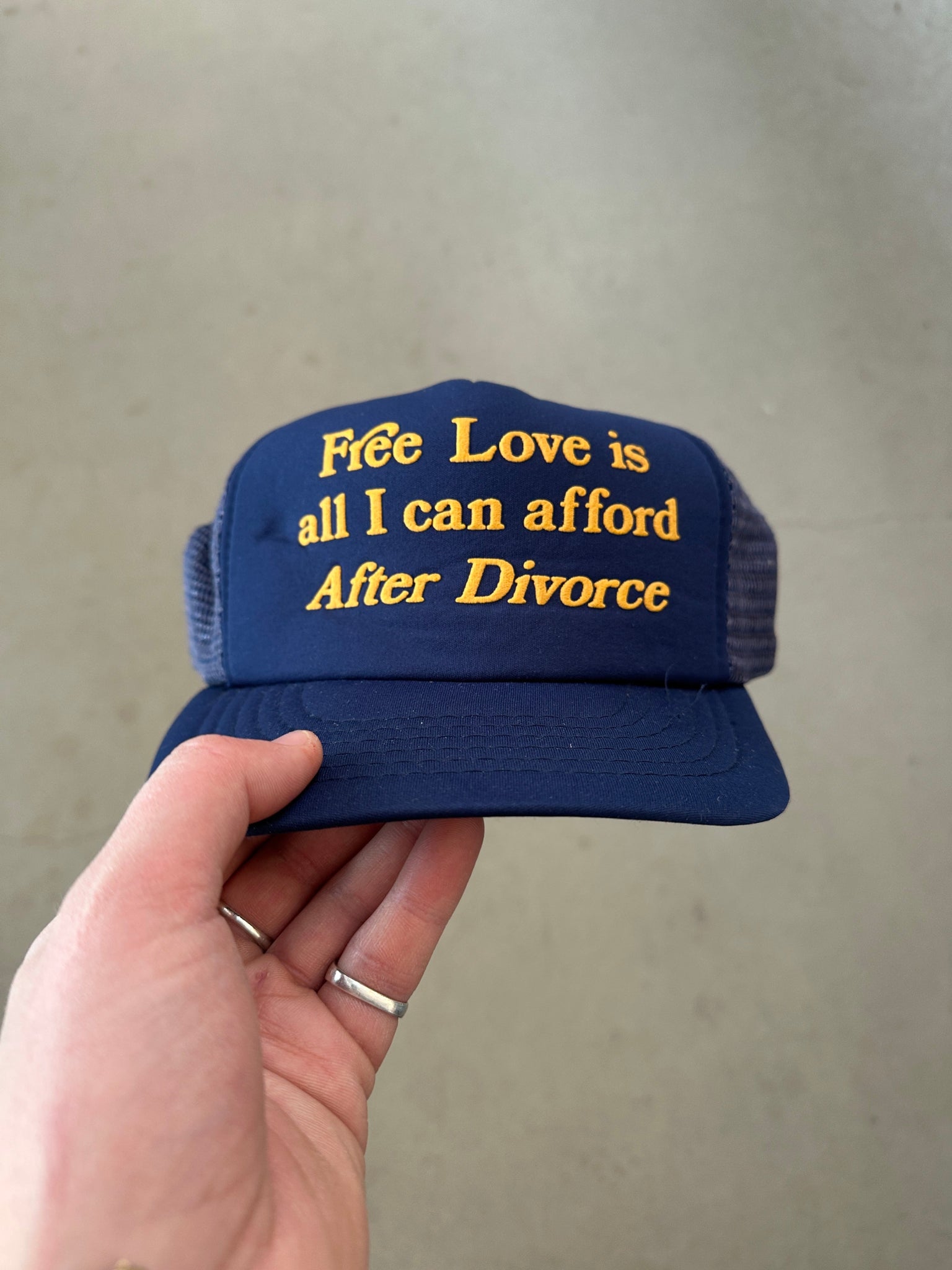 1990's Free Love is All I Can Afford Trucker