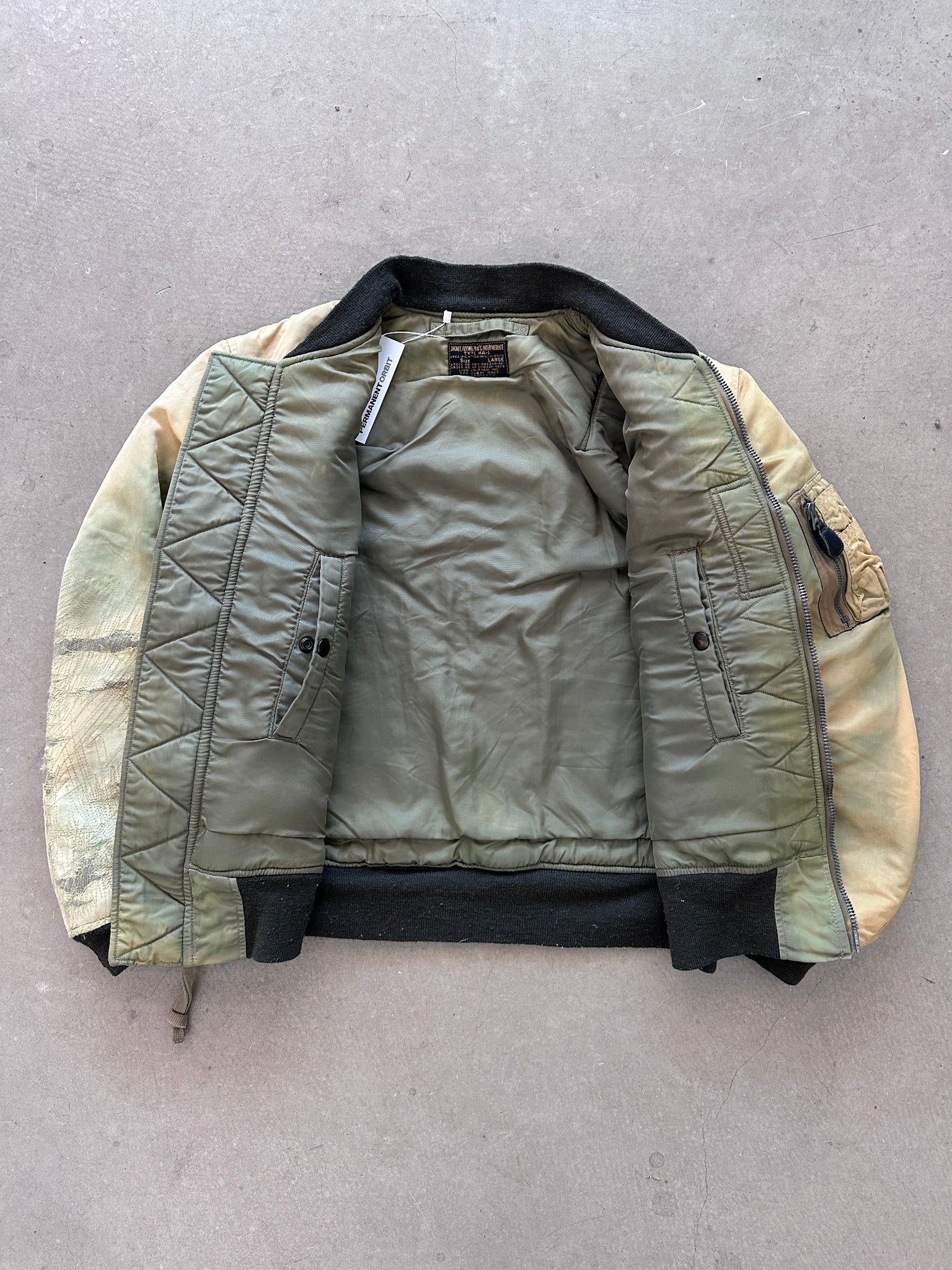 1990's Buzz Rickson Faded MA-1 Flight Jacket - L