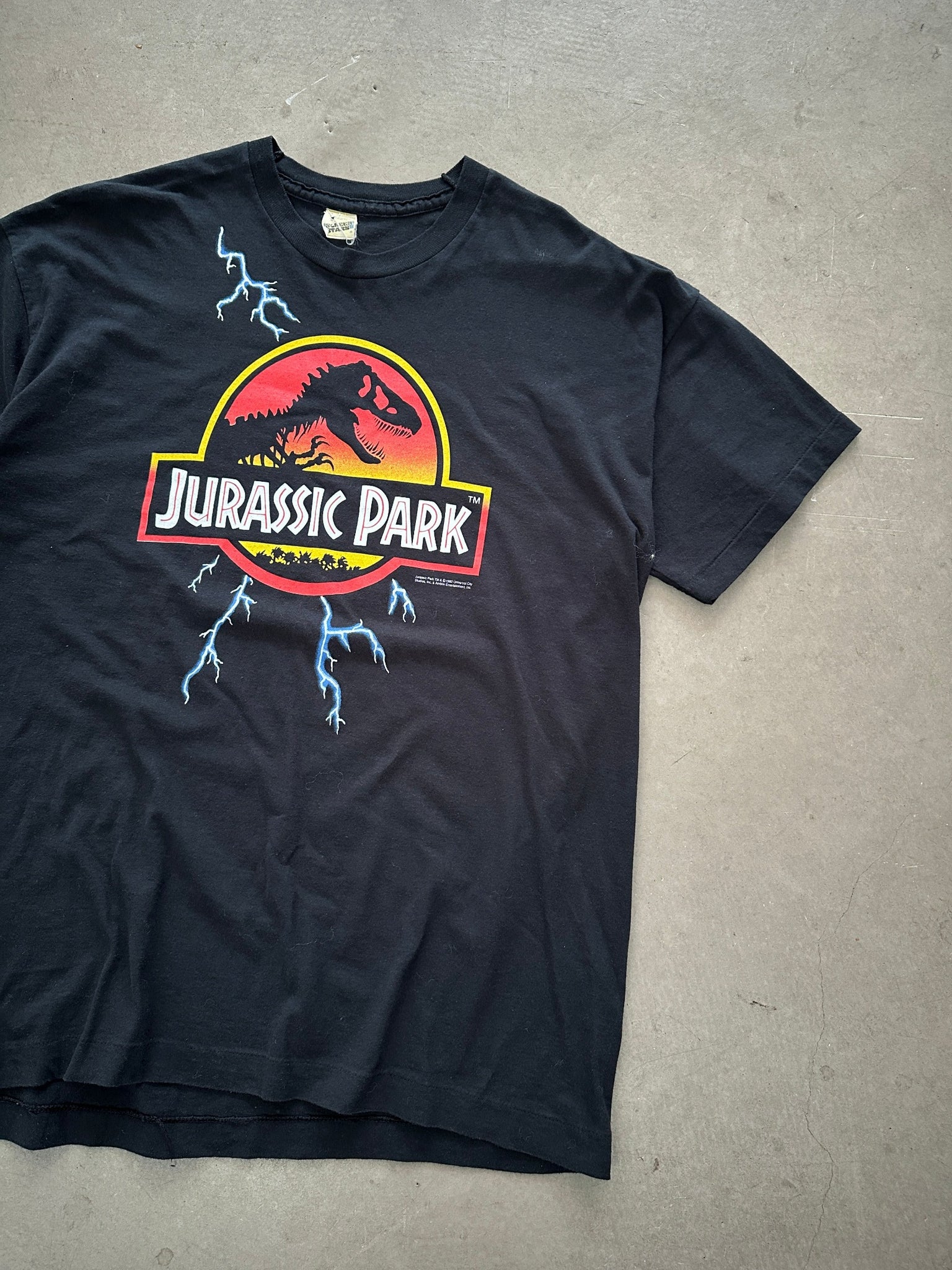 1992 Jurassic Park Lightning T-Shirt - XL