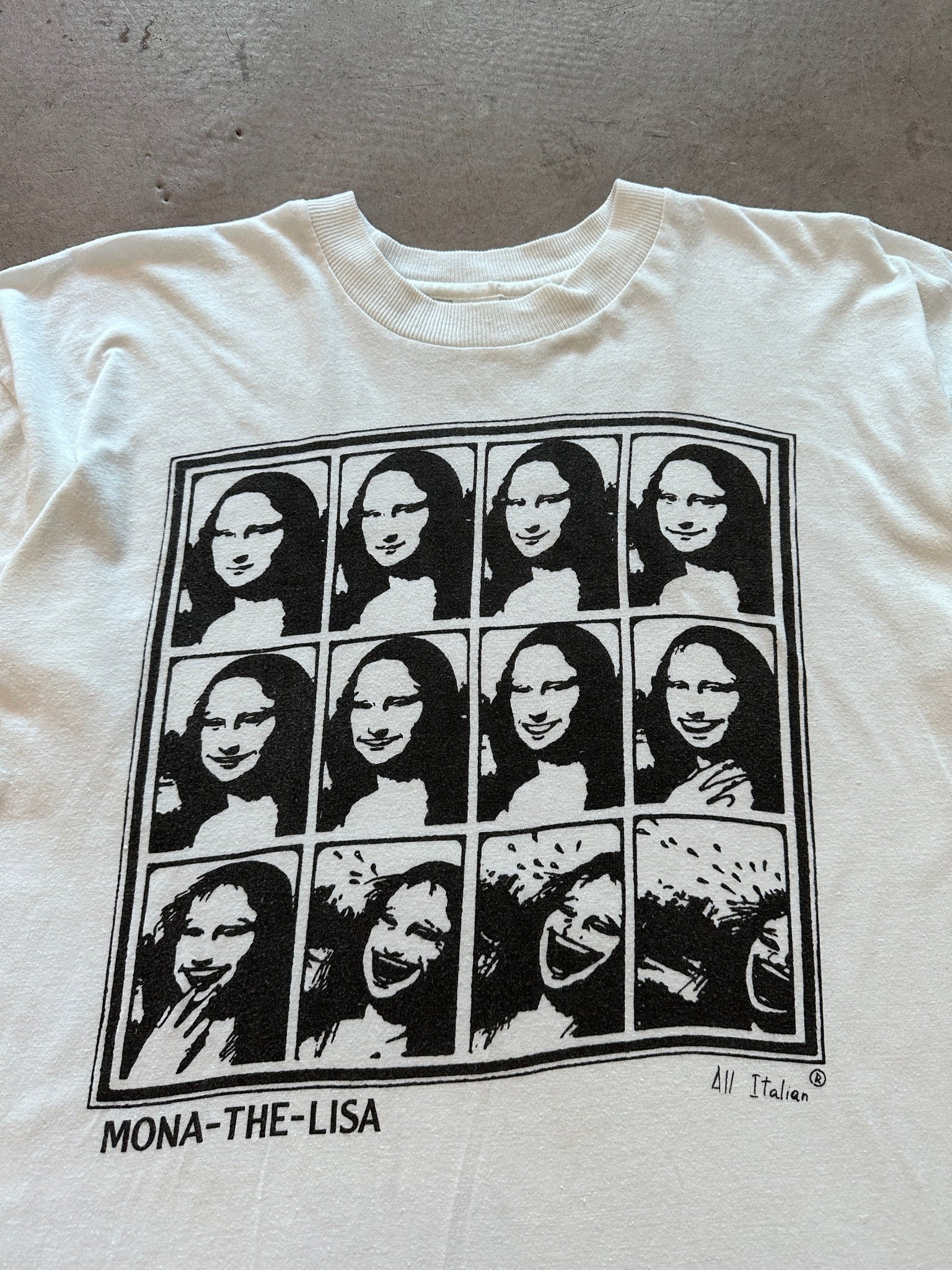 1980's Mona-The-Lisa T-Shirt - L