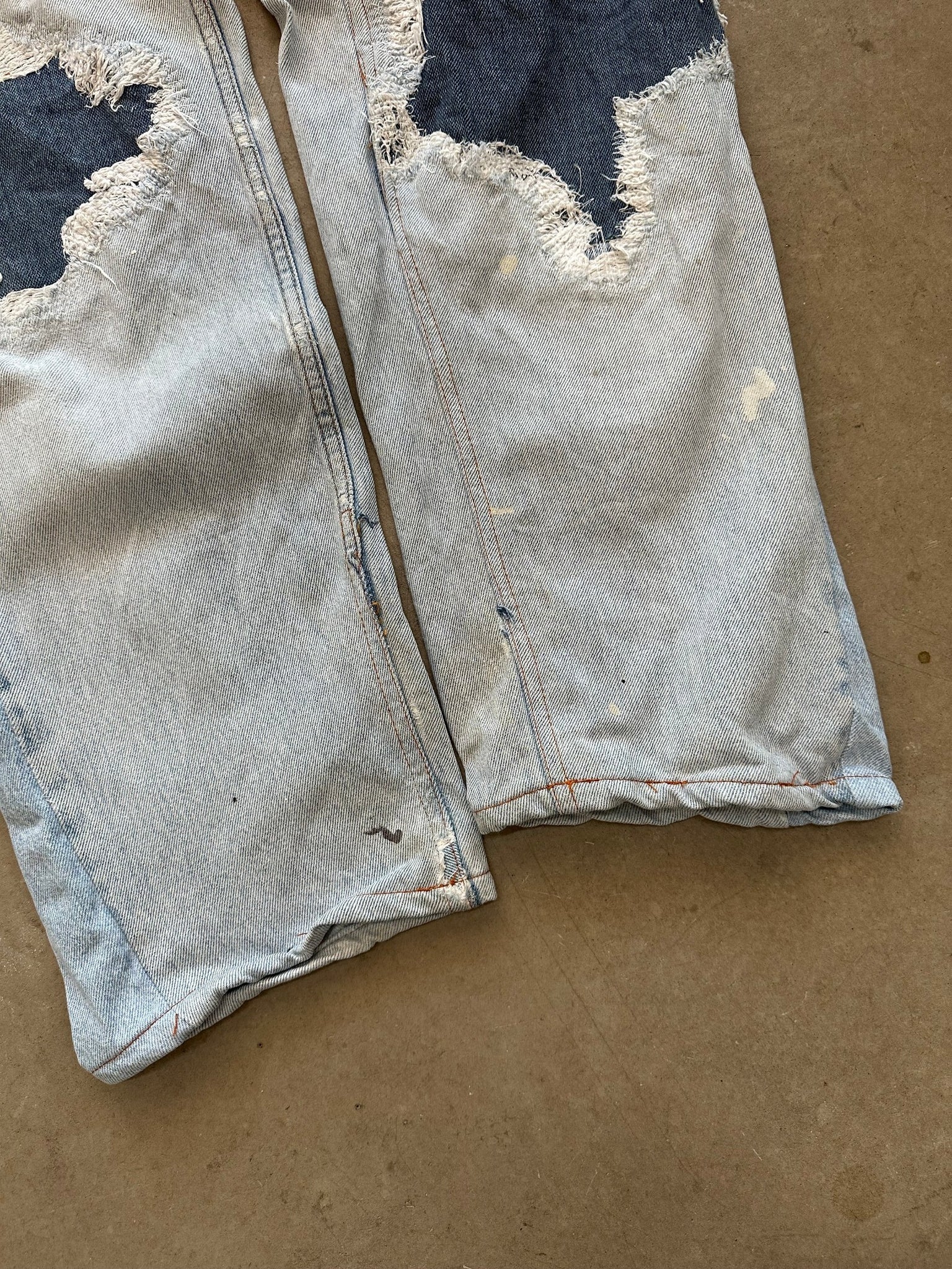 1990's Levi's 560 Repaired Jeans - 31 x 32