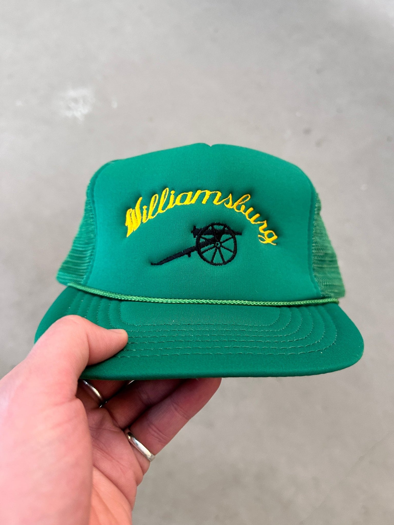 Williamsburg Embroidered Trucker Cap