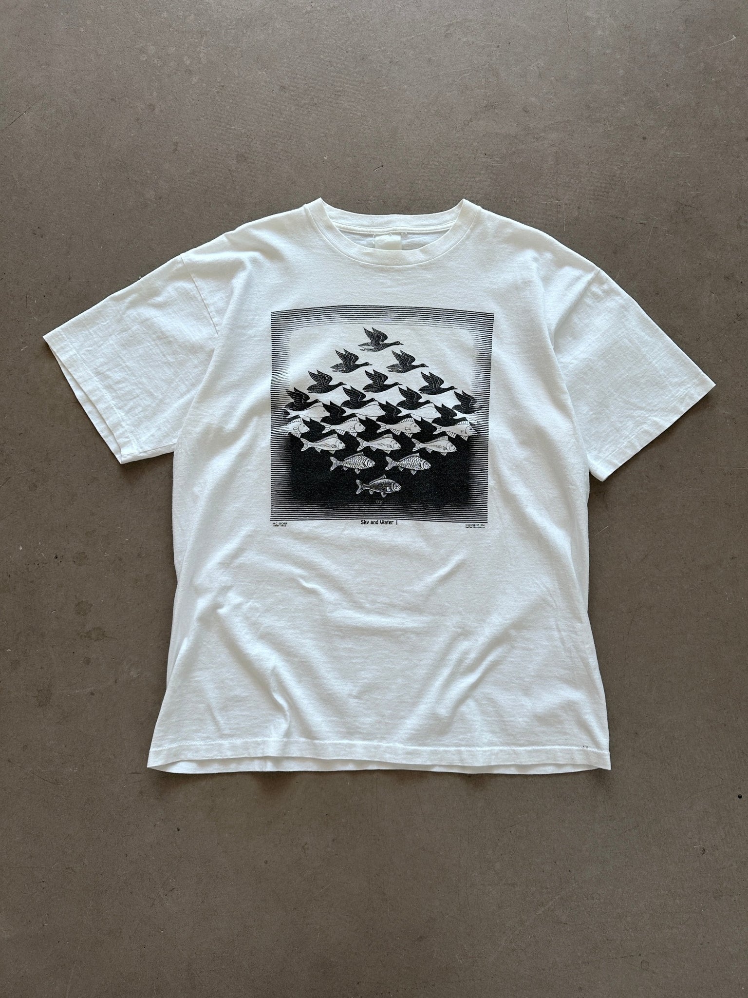 1994 M.C. Escher Sky & Water T-Shirt - XL