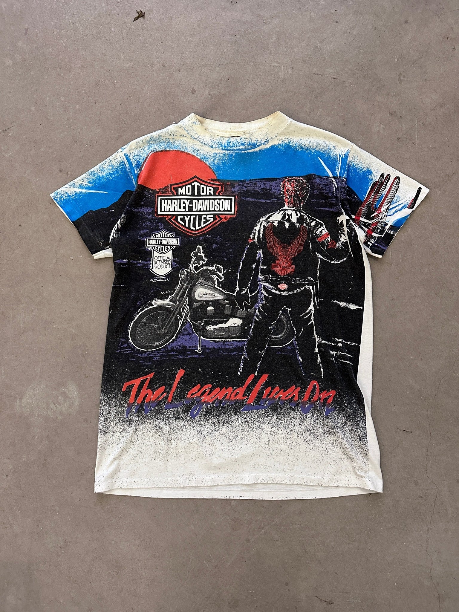 1990's Harley Davidson The Legend Lives On T-Shirt - L