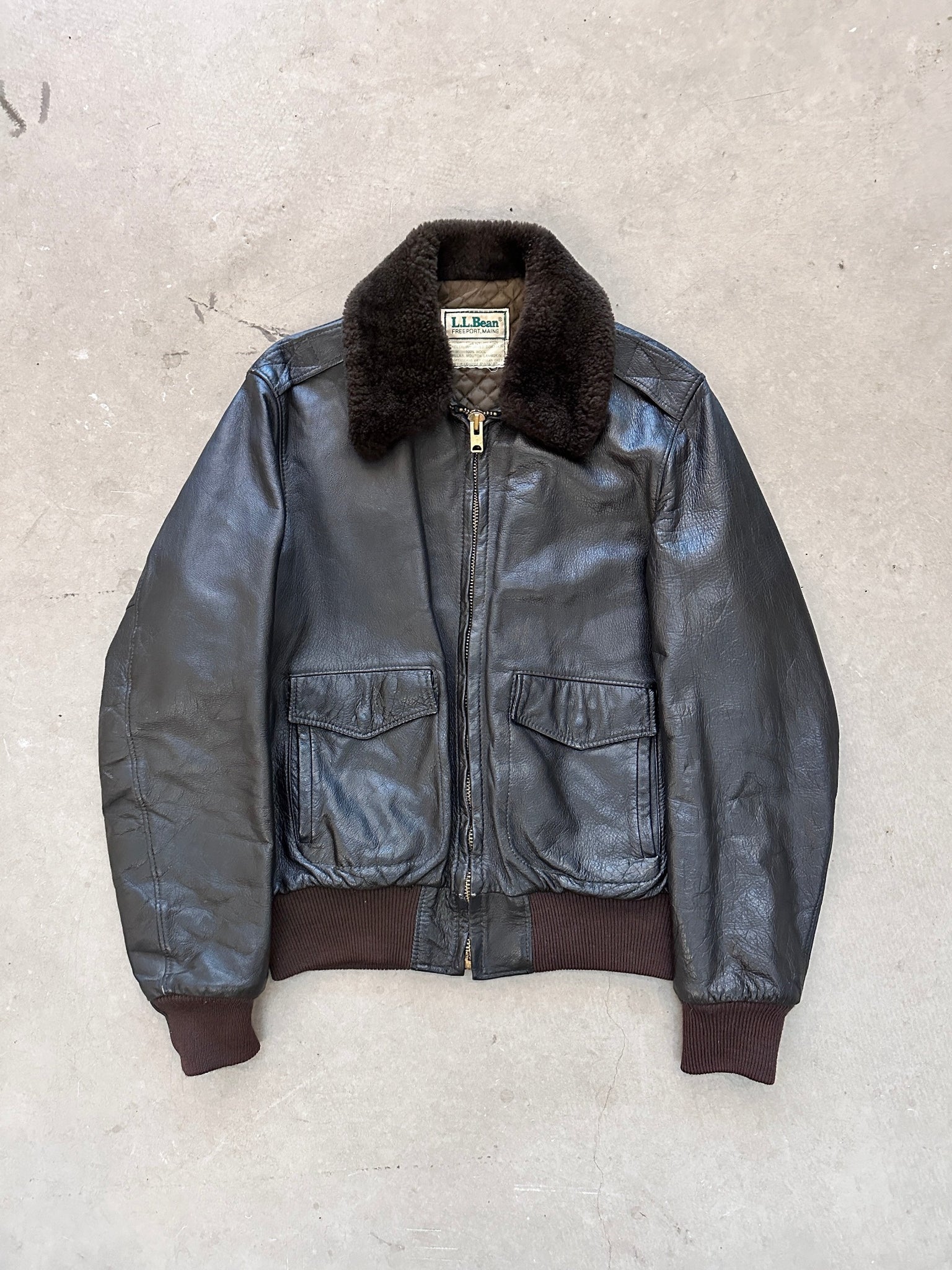 1980’s LL Bean Leather Flight Jacket - L
