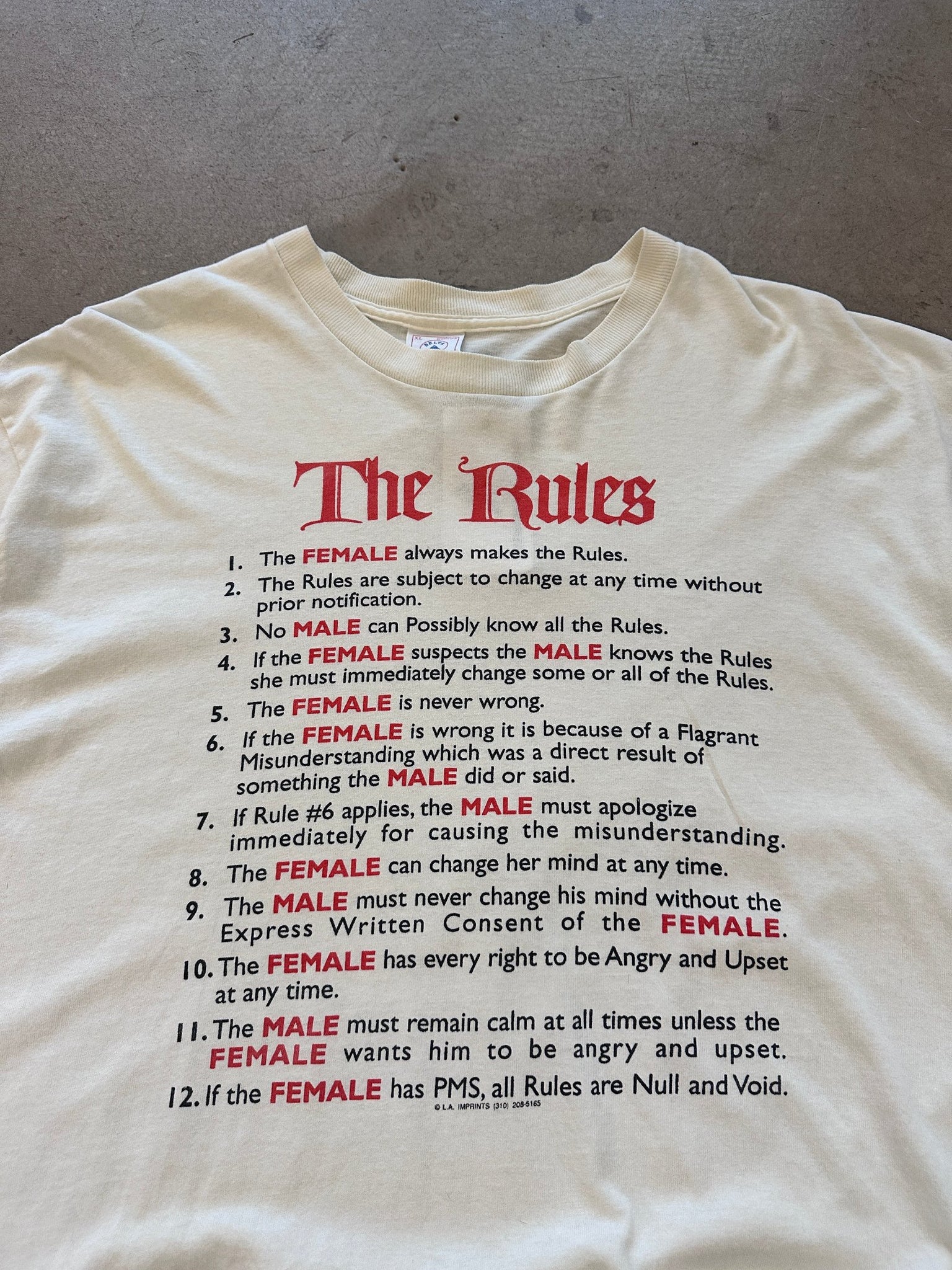 1990's The Rule T-Shirt - XL