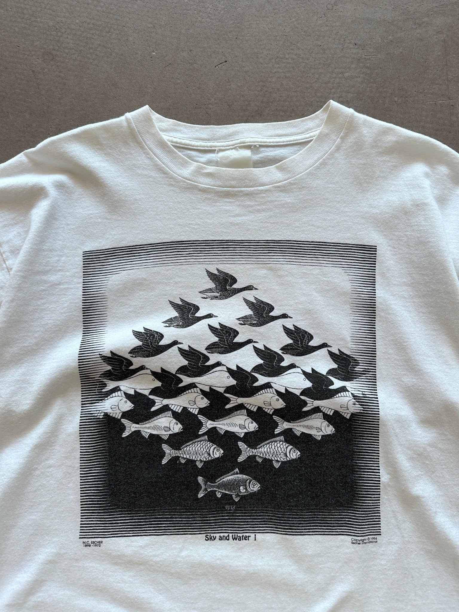 1994 M.C. Escher Sky & Water T-Shirt - XL