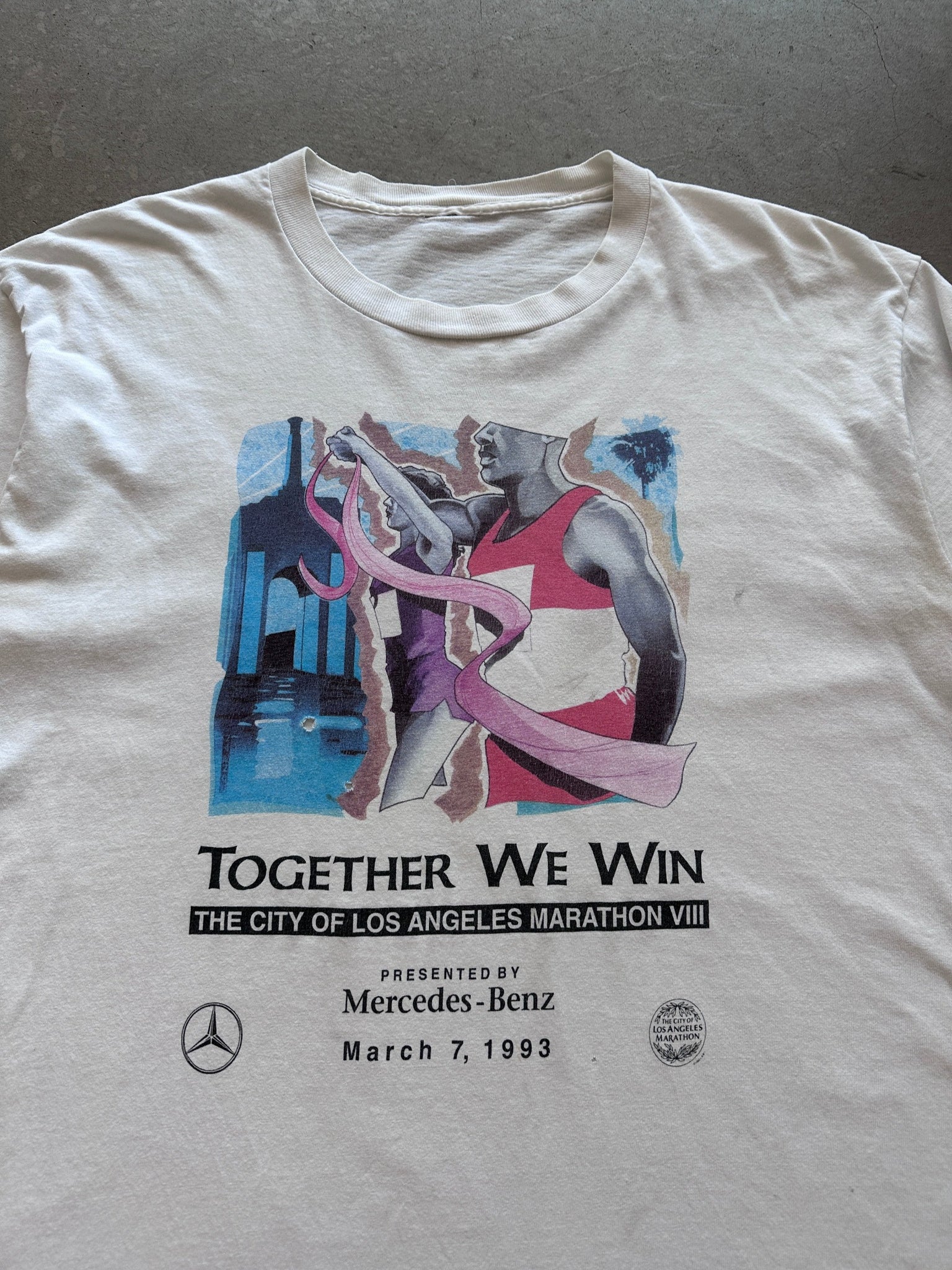 1993 LA Marathon Mercedes T-Shirt - XL