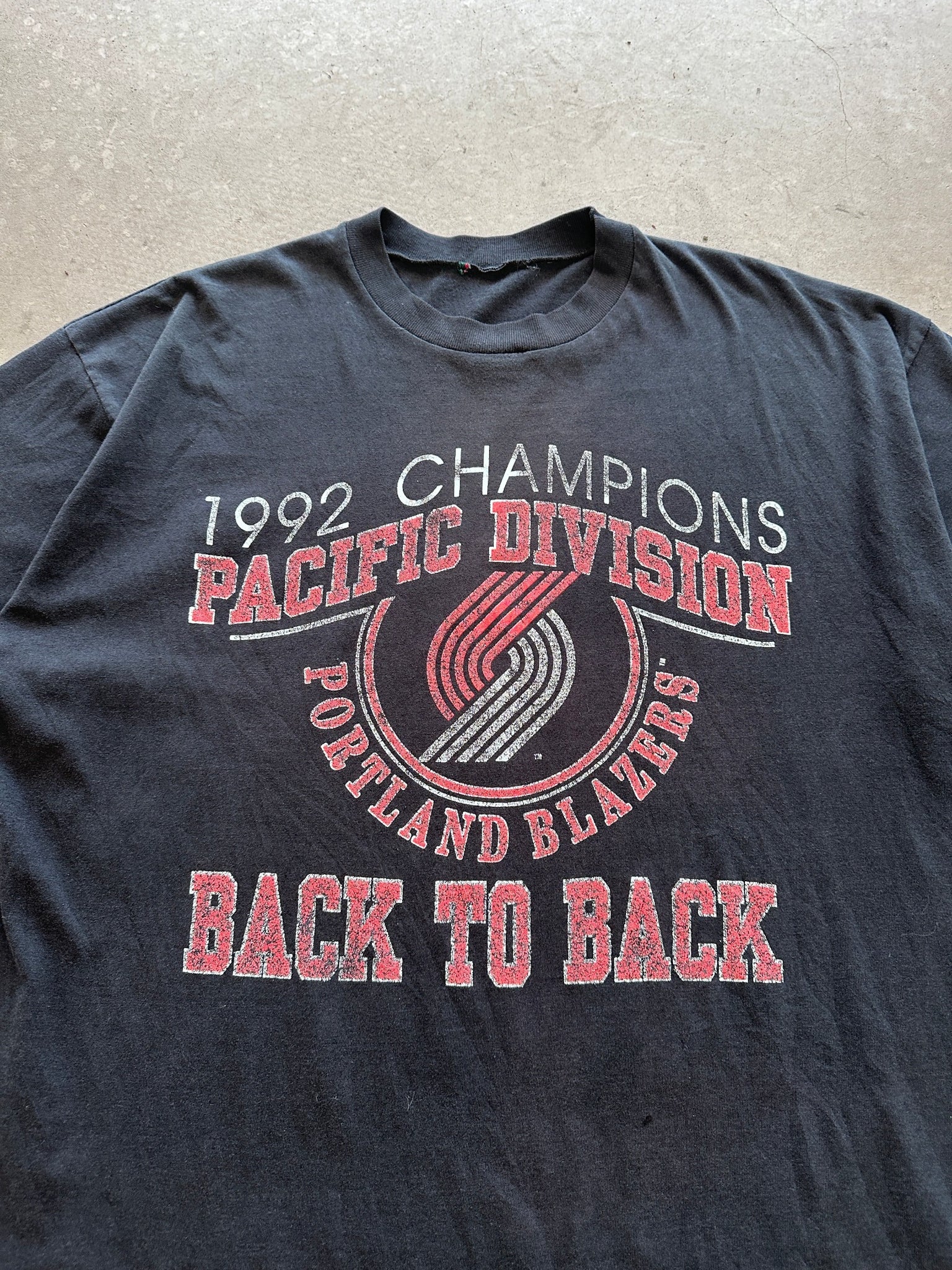 1992 Portland Blazers Championship T-Shirt - XXL