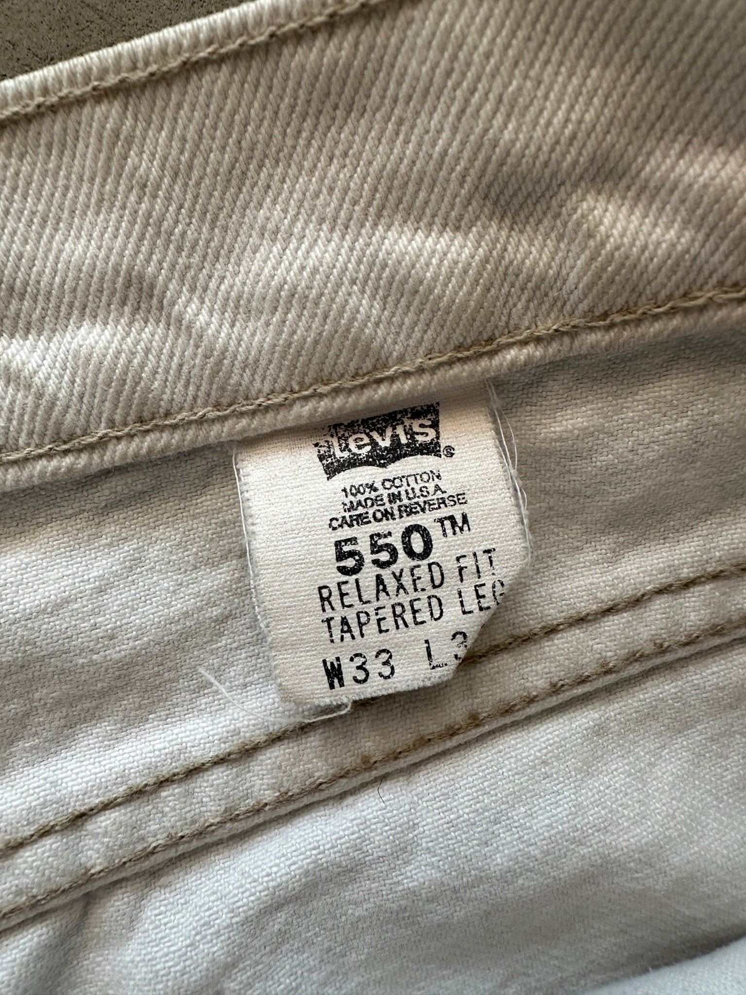 1995 Levi’s 550 Orange Tab Jeans - 33 x 34