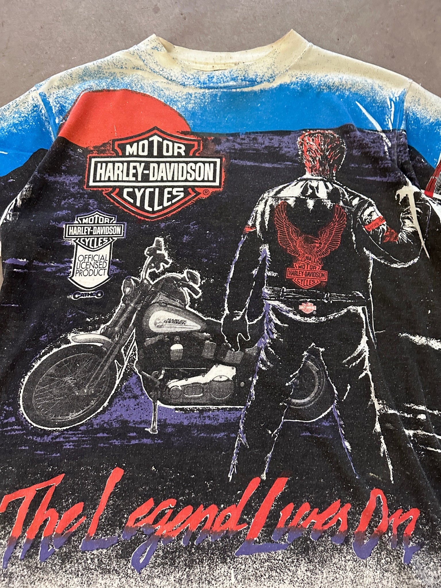 1990's Harley Davidson The Legend Lives On T-Shirt - L