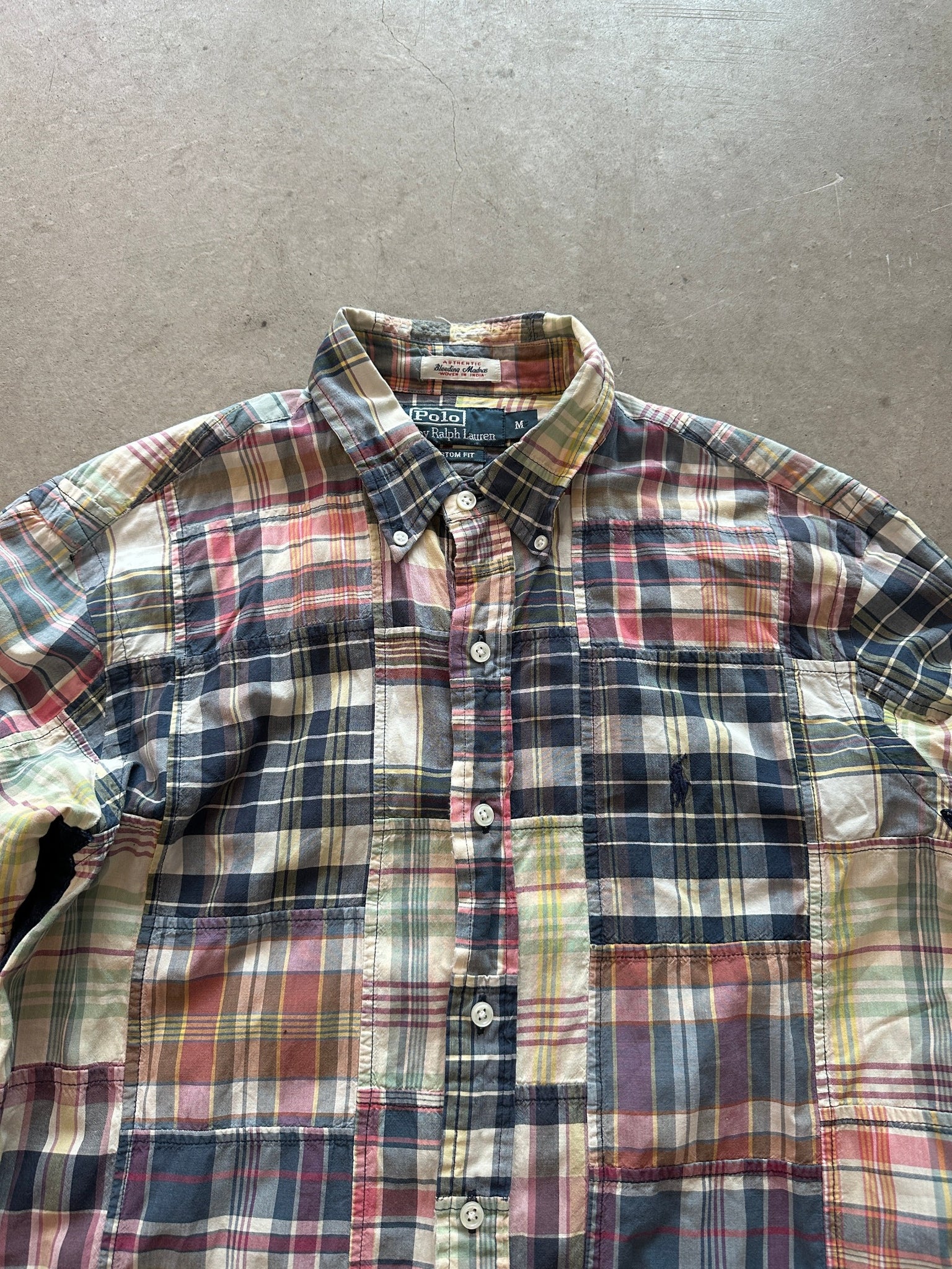 Ralph Lauren Patchwork Madras Shirt - M