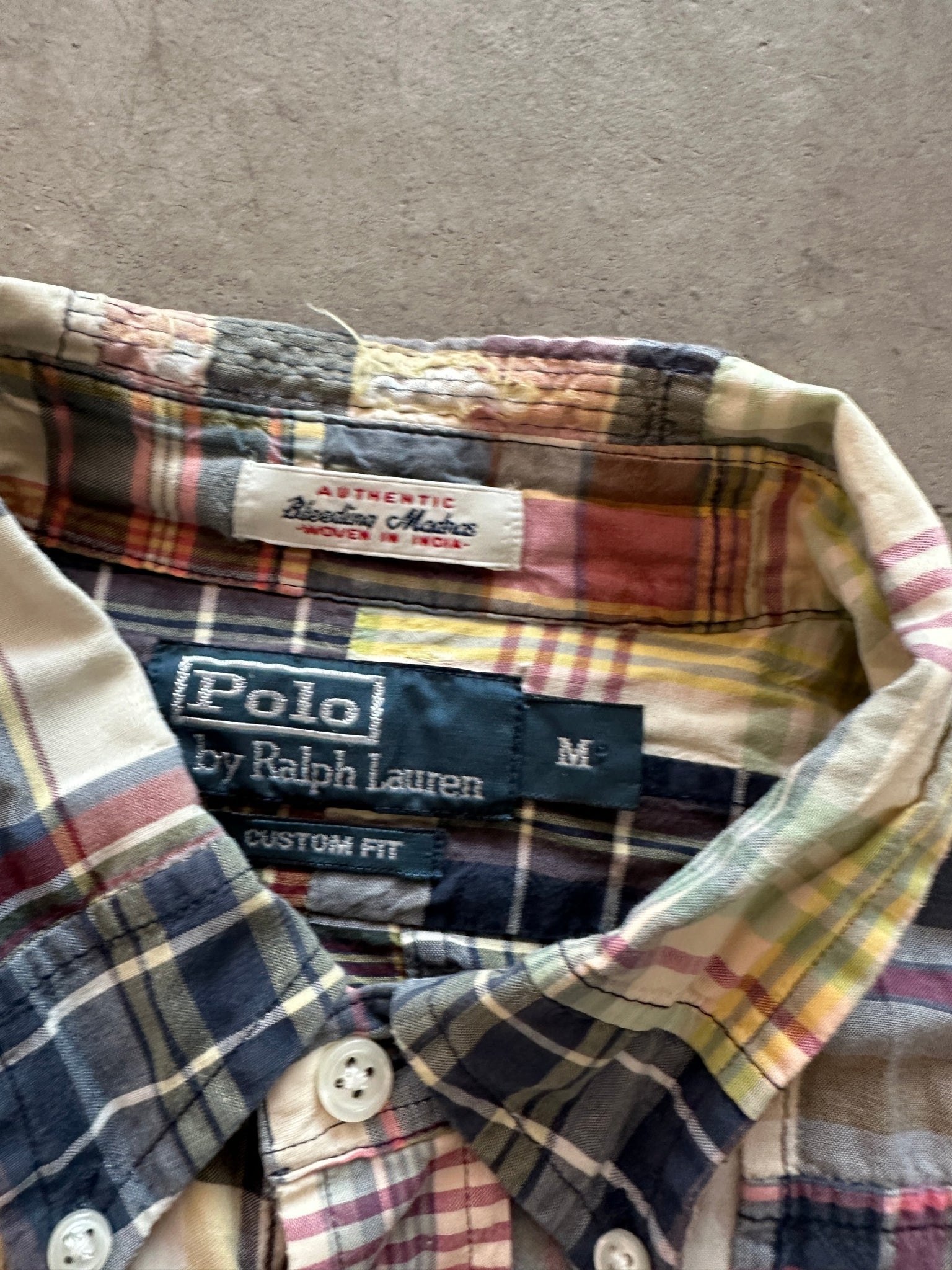 Ralph Lauren Patchwork Madras Shirt - M