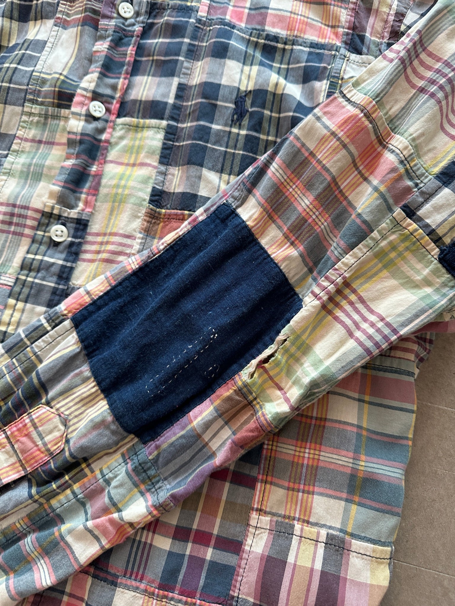 Ralph Lauren Patchwork Madras Shirt - M