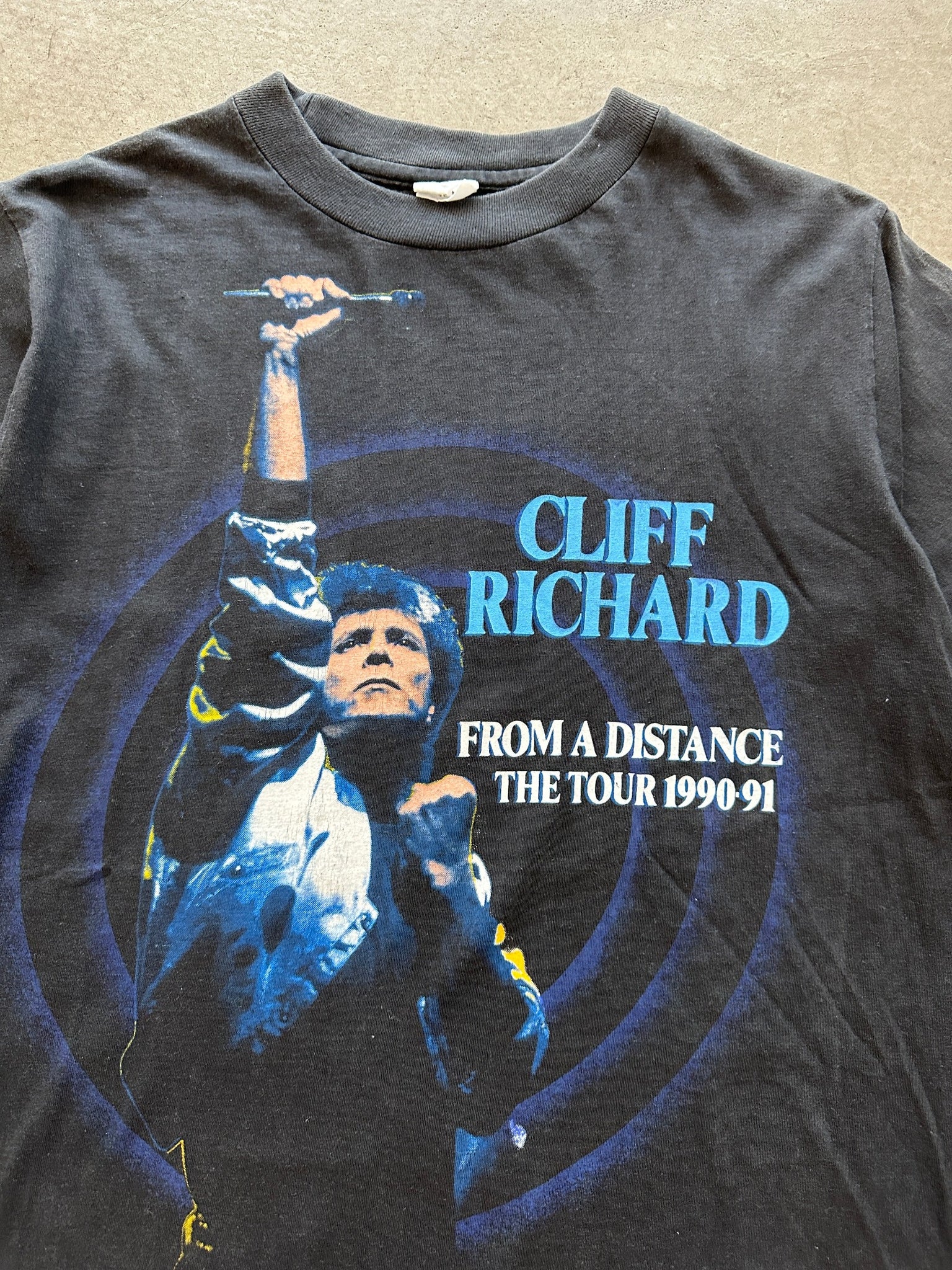 1990-91 Cliff Richard From A Distance Tour T-Shirt - M