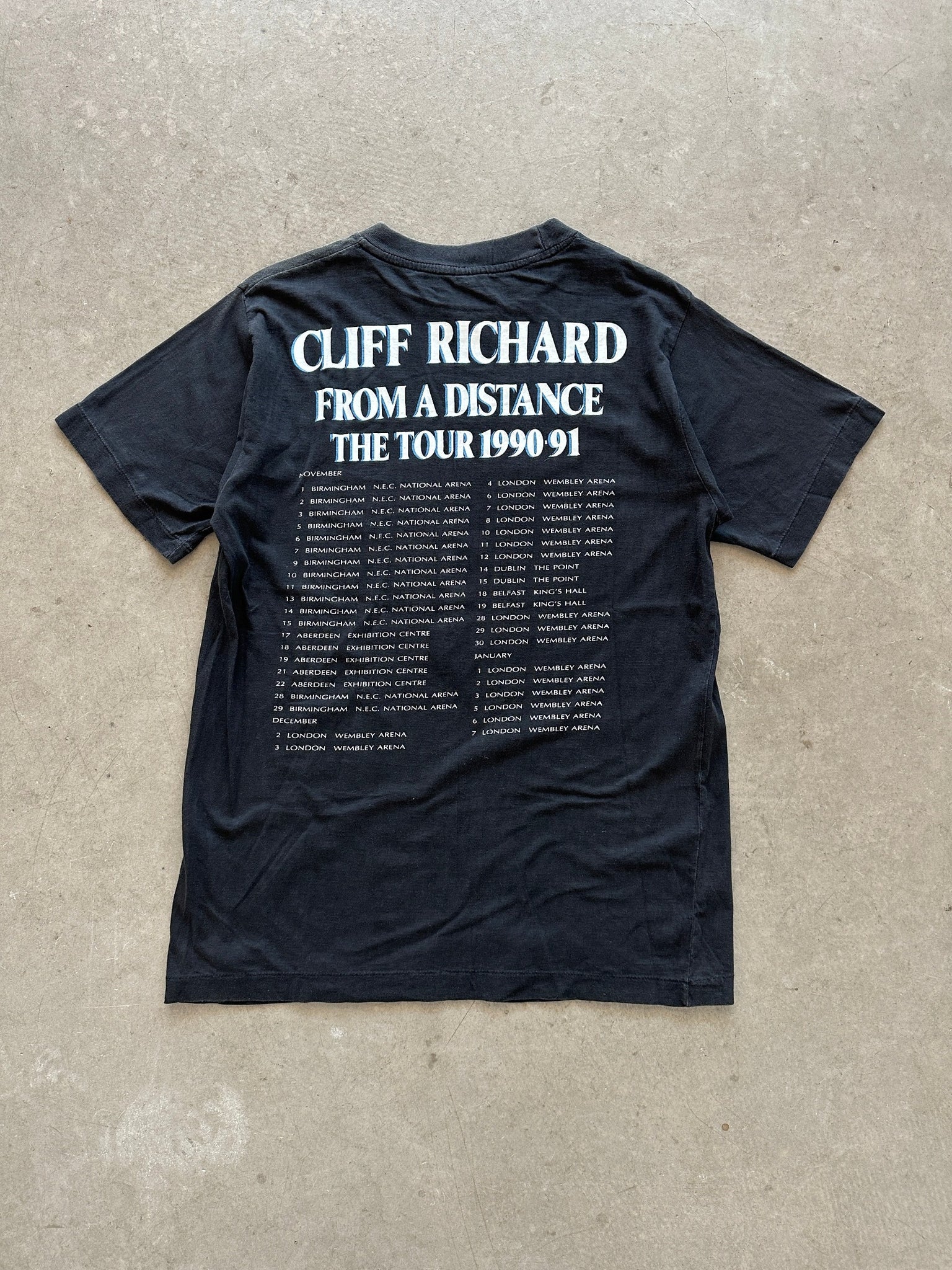 1990-91 Cliff Richard From A Distance Tour T-Shirt - M