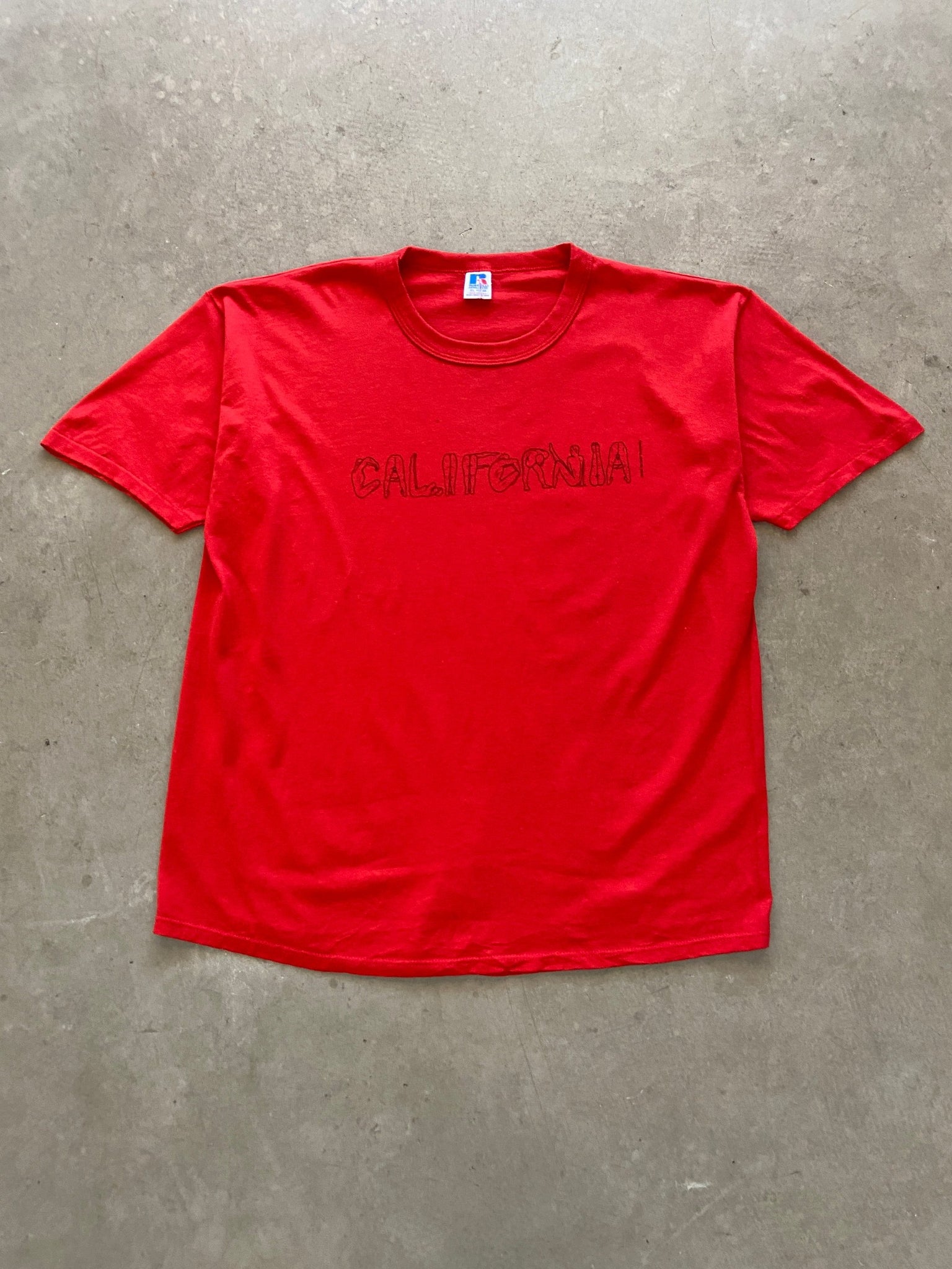 1985 California Naked Spellout T-Shirt - XL