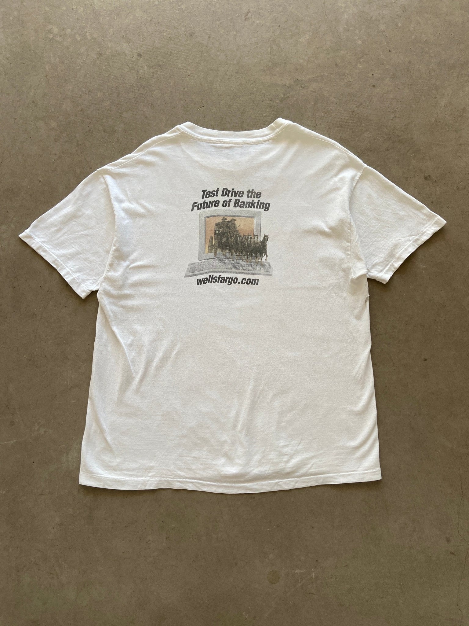 1990's Wellsfargo.com T-Shirt - XL