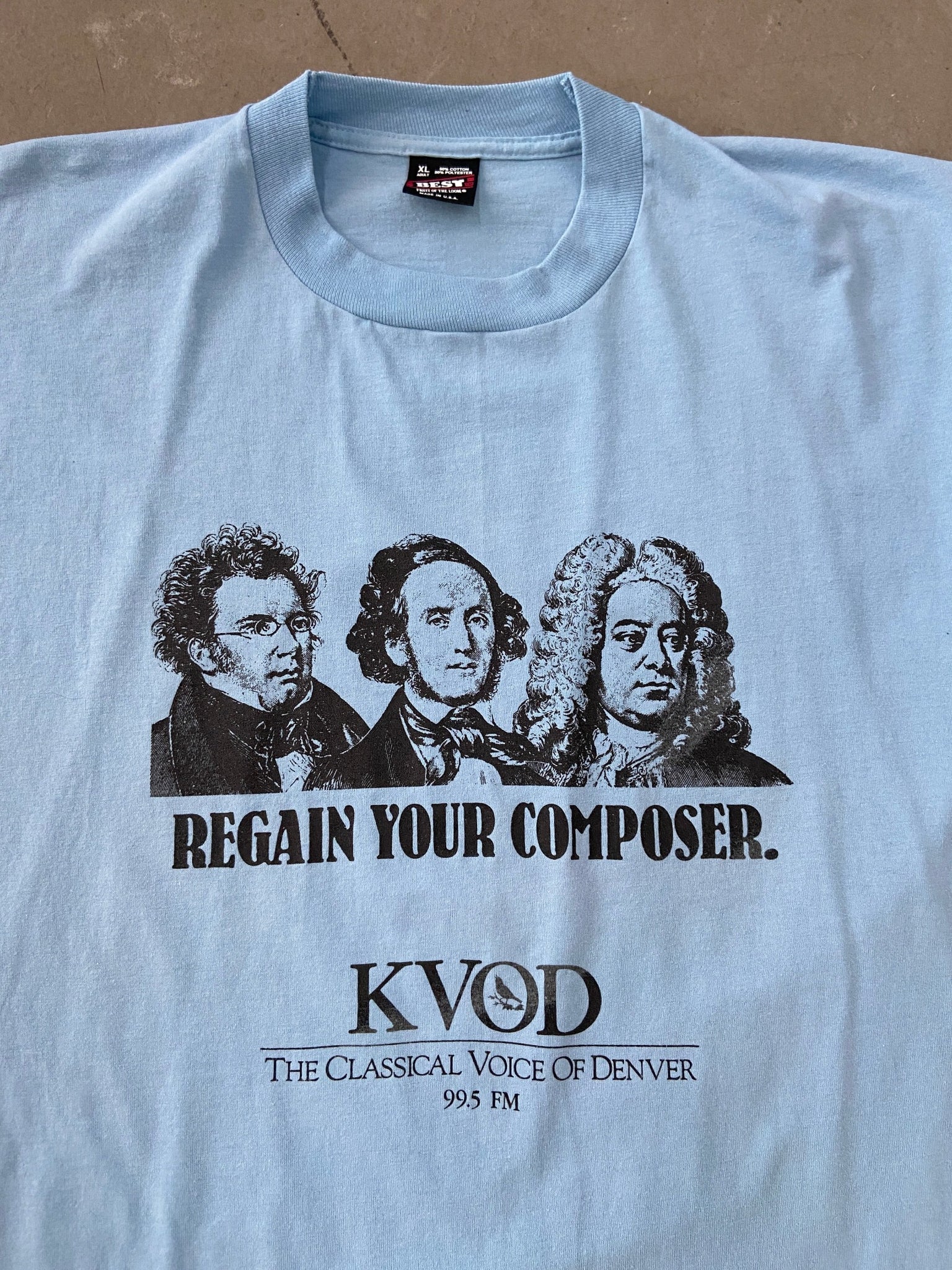 99.5FM Regain Your Composer T-Shirt - XL