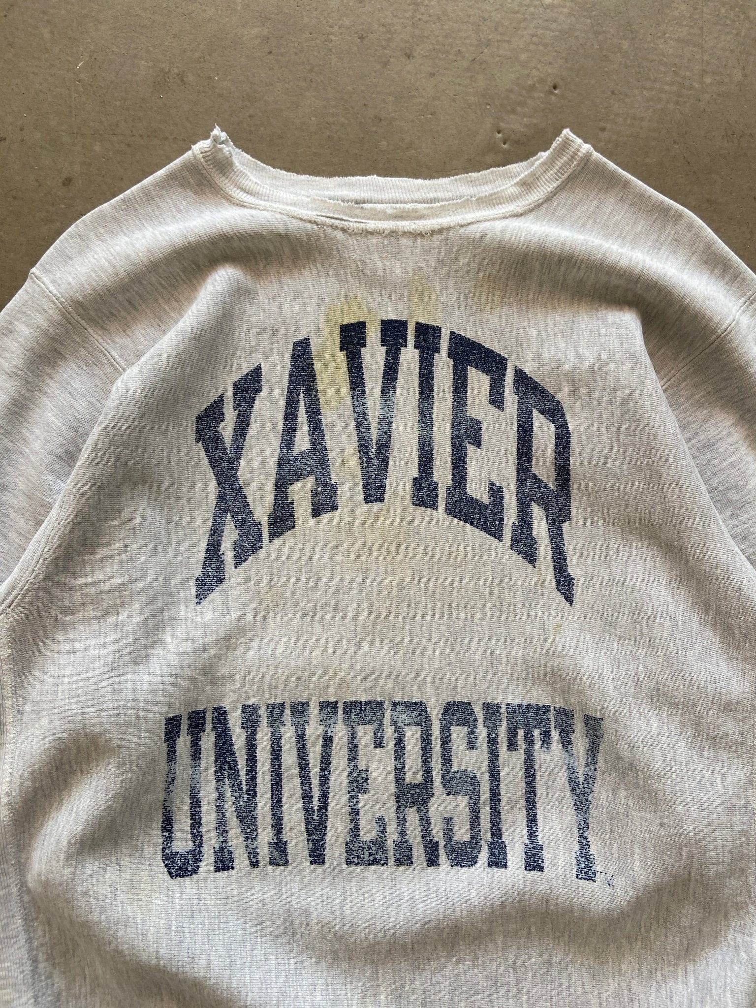 1990's Champion Reverse Weave Xavier University Sweat - XXL
