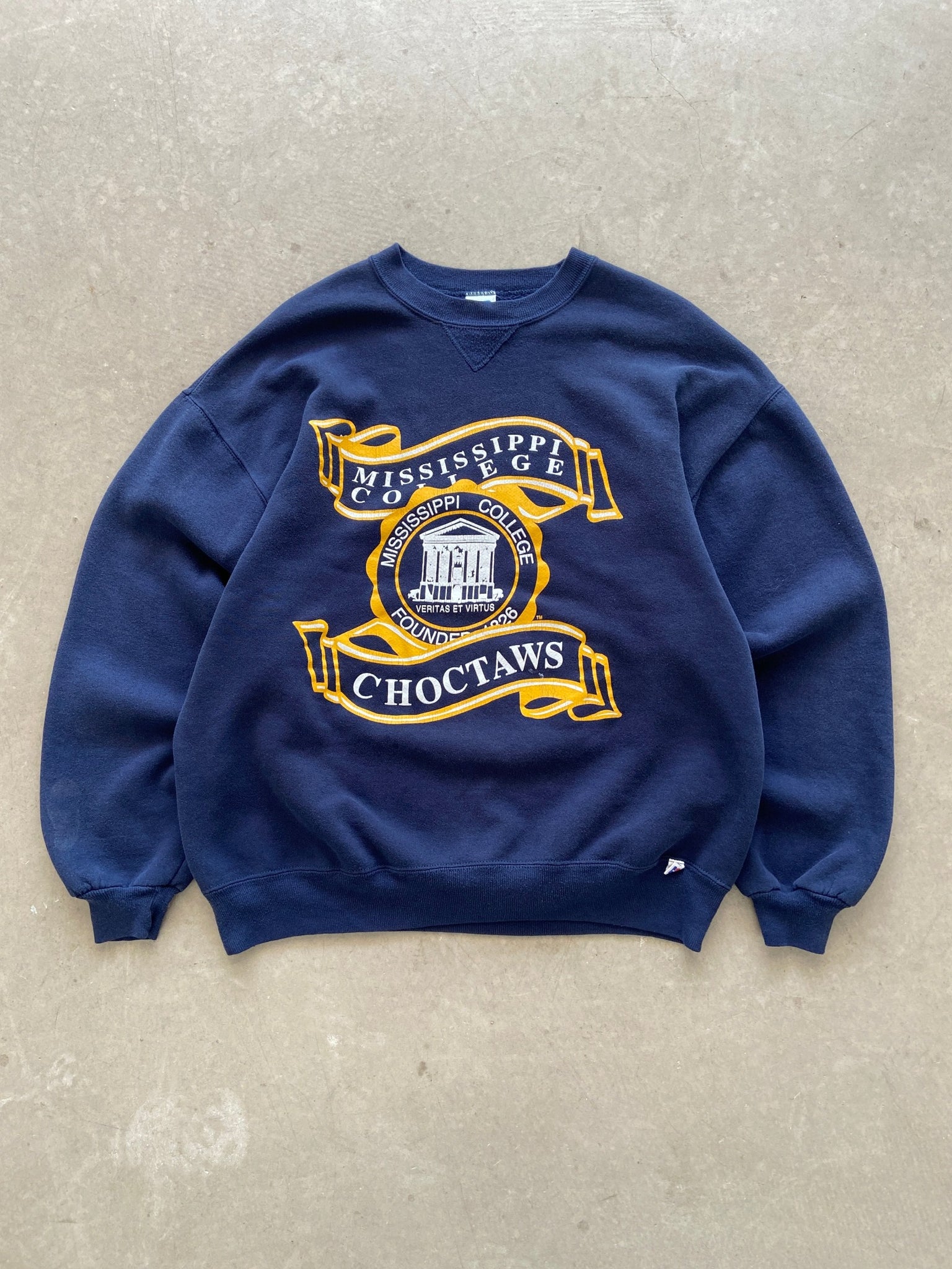 1990's Russell Athletic Mississippi College Sweat - XL