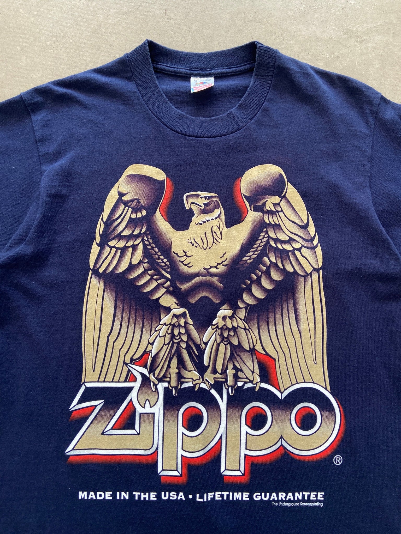 1990's Zippo Eagle T-Shirt - M