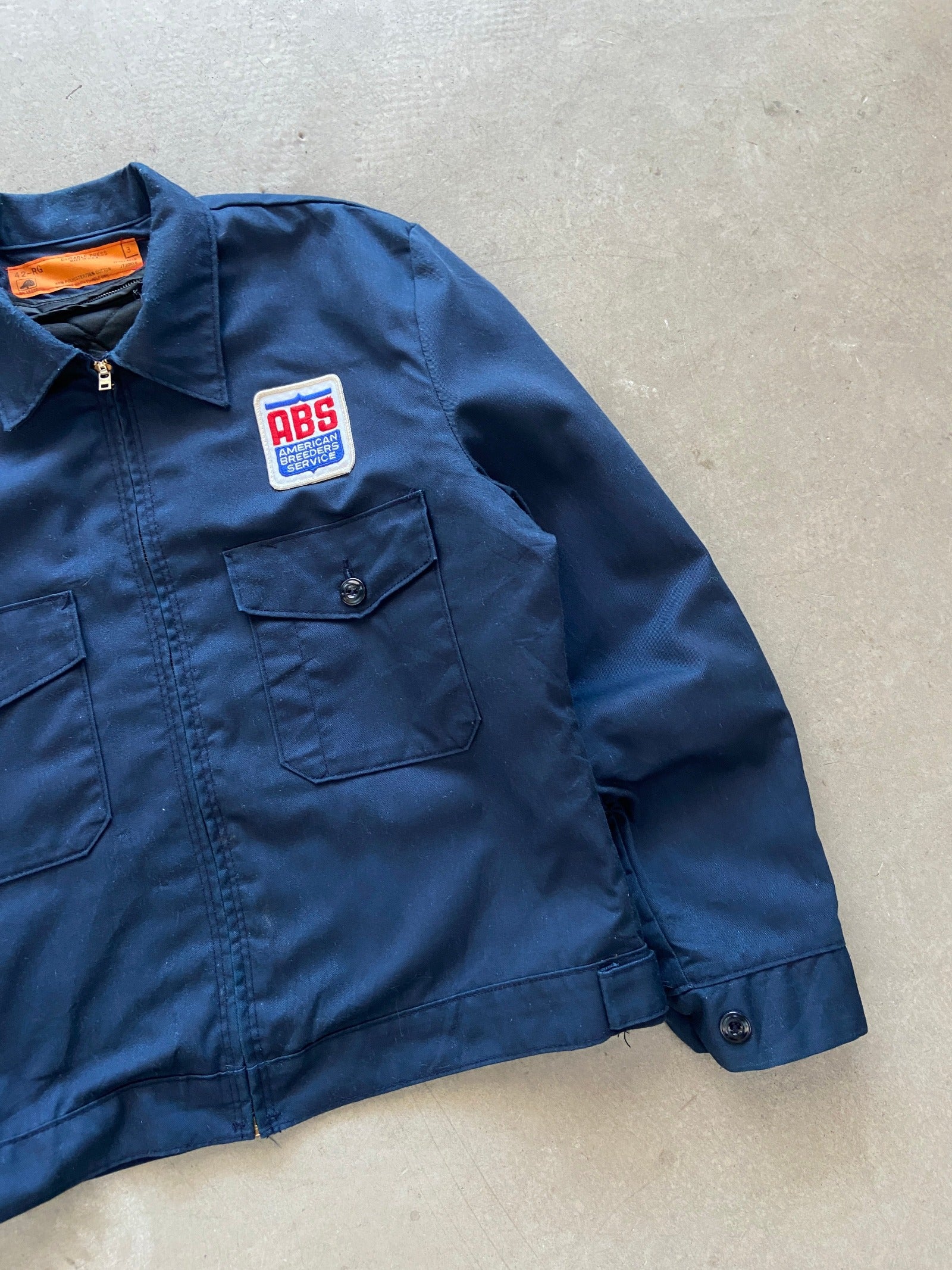1970's Red Kap American Breeders Service Lined Work Jacket
