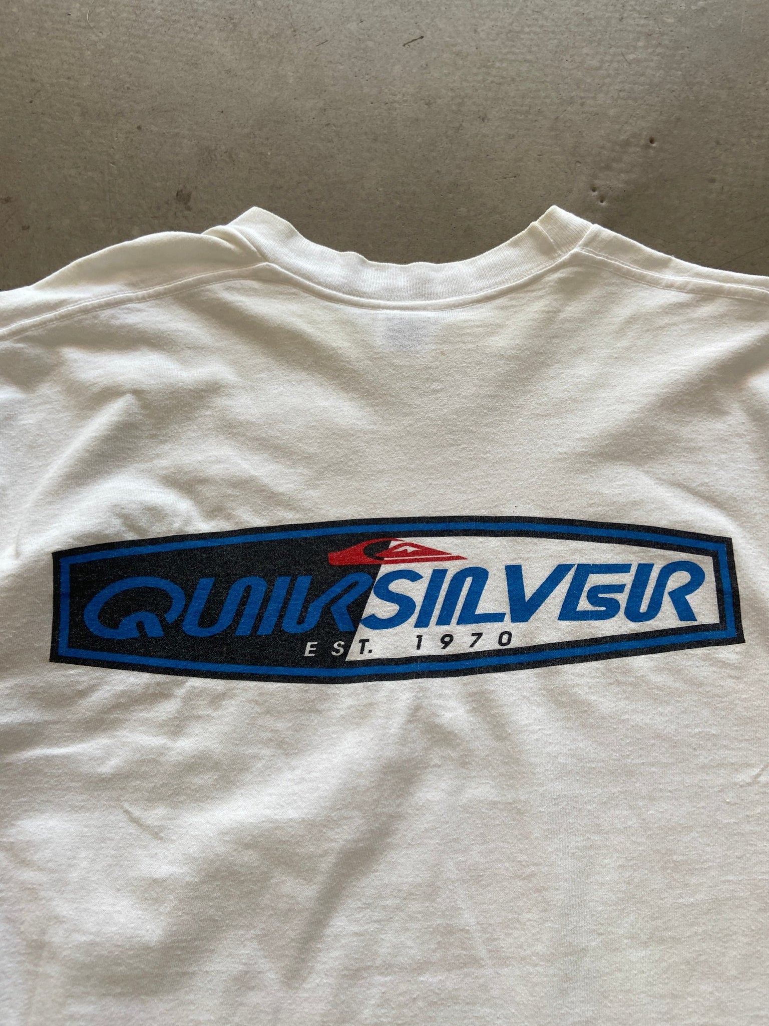 1990's Quicksilver Logo T-Shirt - XL