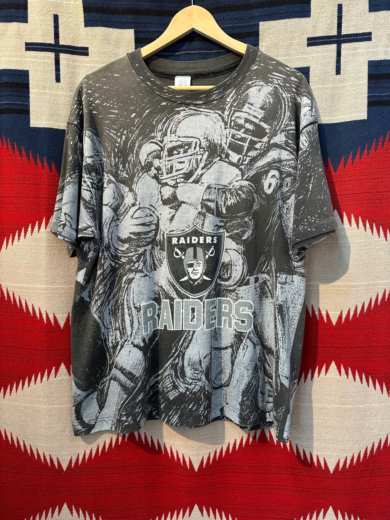 1990's LA Raiders AOP T-Shirt - XL – Permanent Orbit